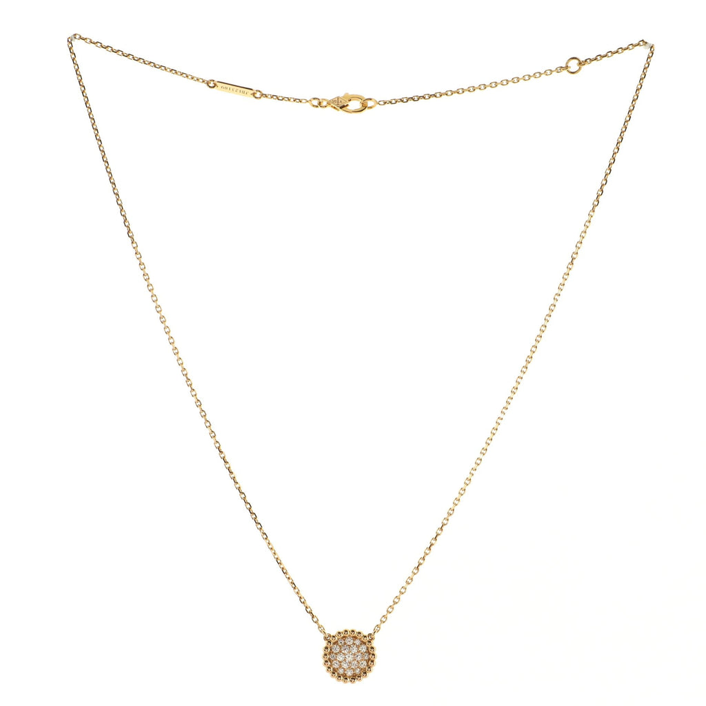 Perlee Pendant Necklace 18K Rose Gold and Diamonds