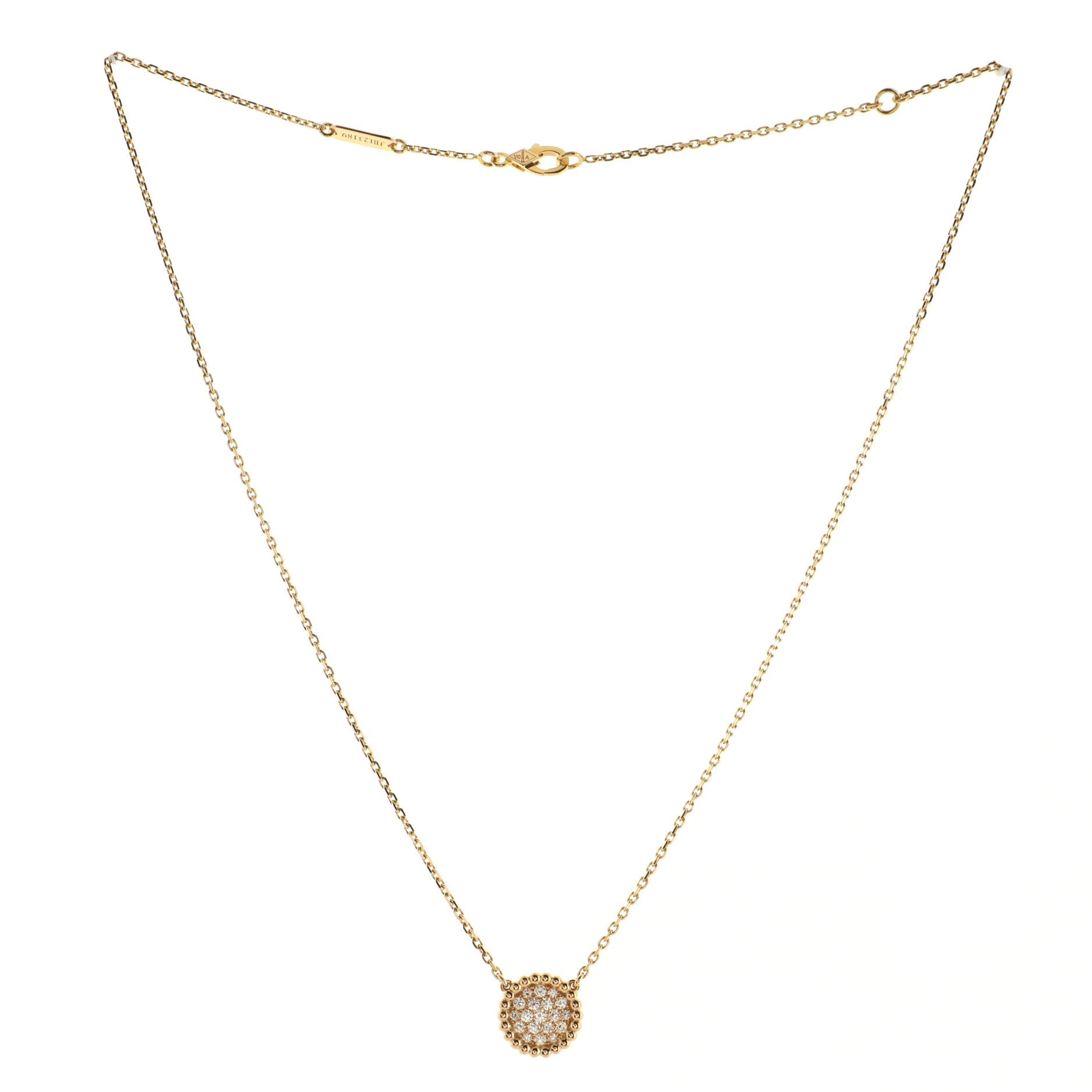 Perlee Pendant Necklace 18K Rose Gold and Diamonds