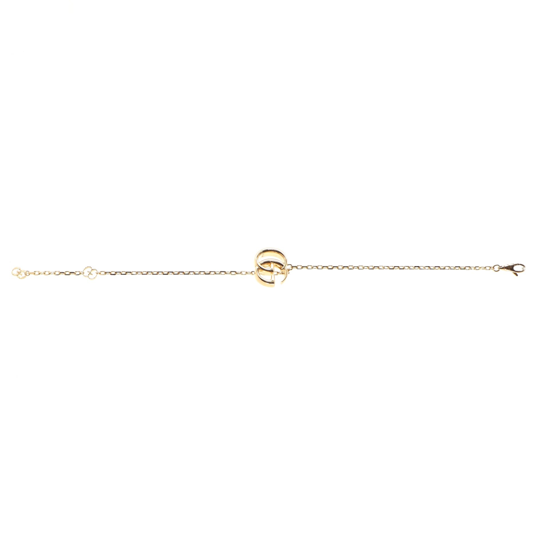 GG Running Charm Chain Bracelet 18K Yellow Gold