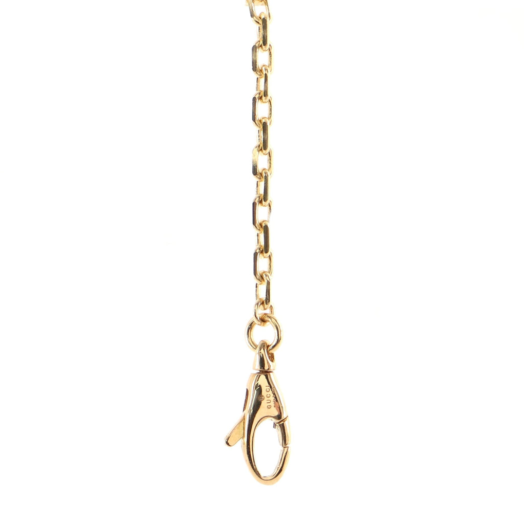 GG Running Charm Chain Bracelet 18K Yellow Gold
