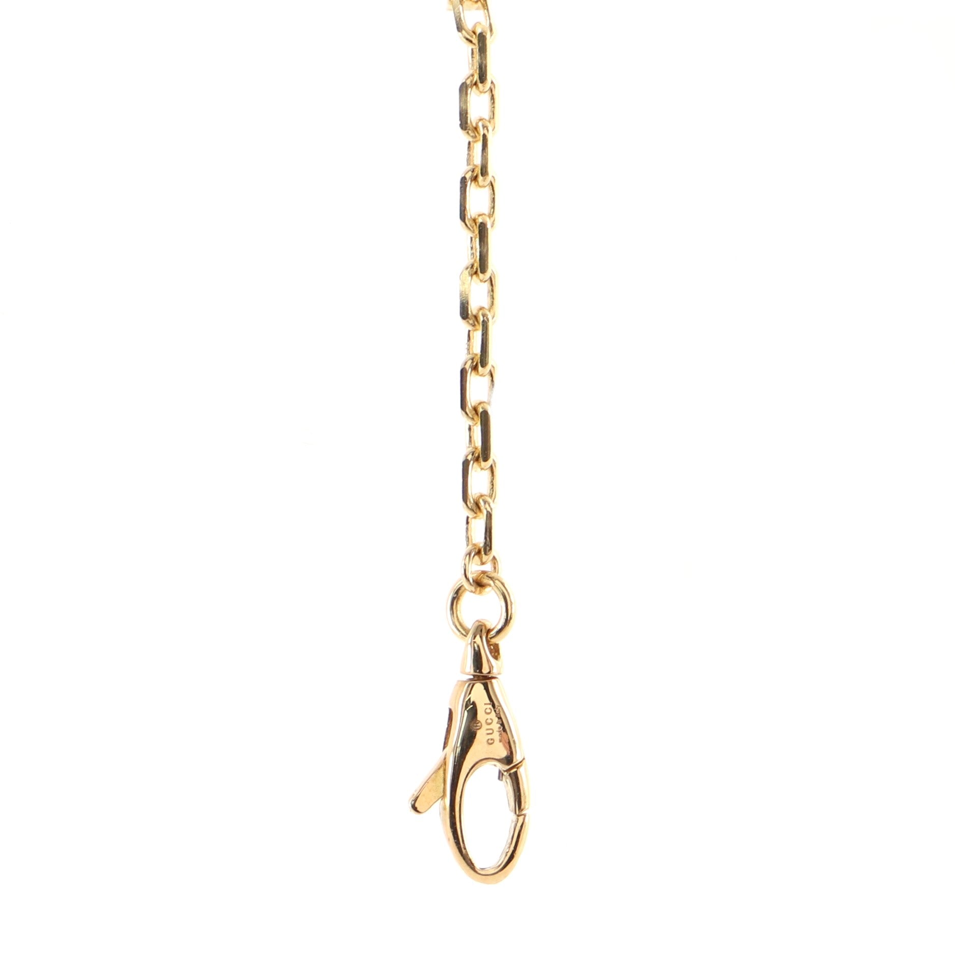 GG Running Charm Chain Bracelet 18K Yellow Gold