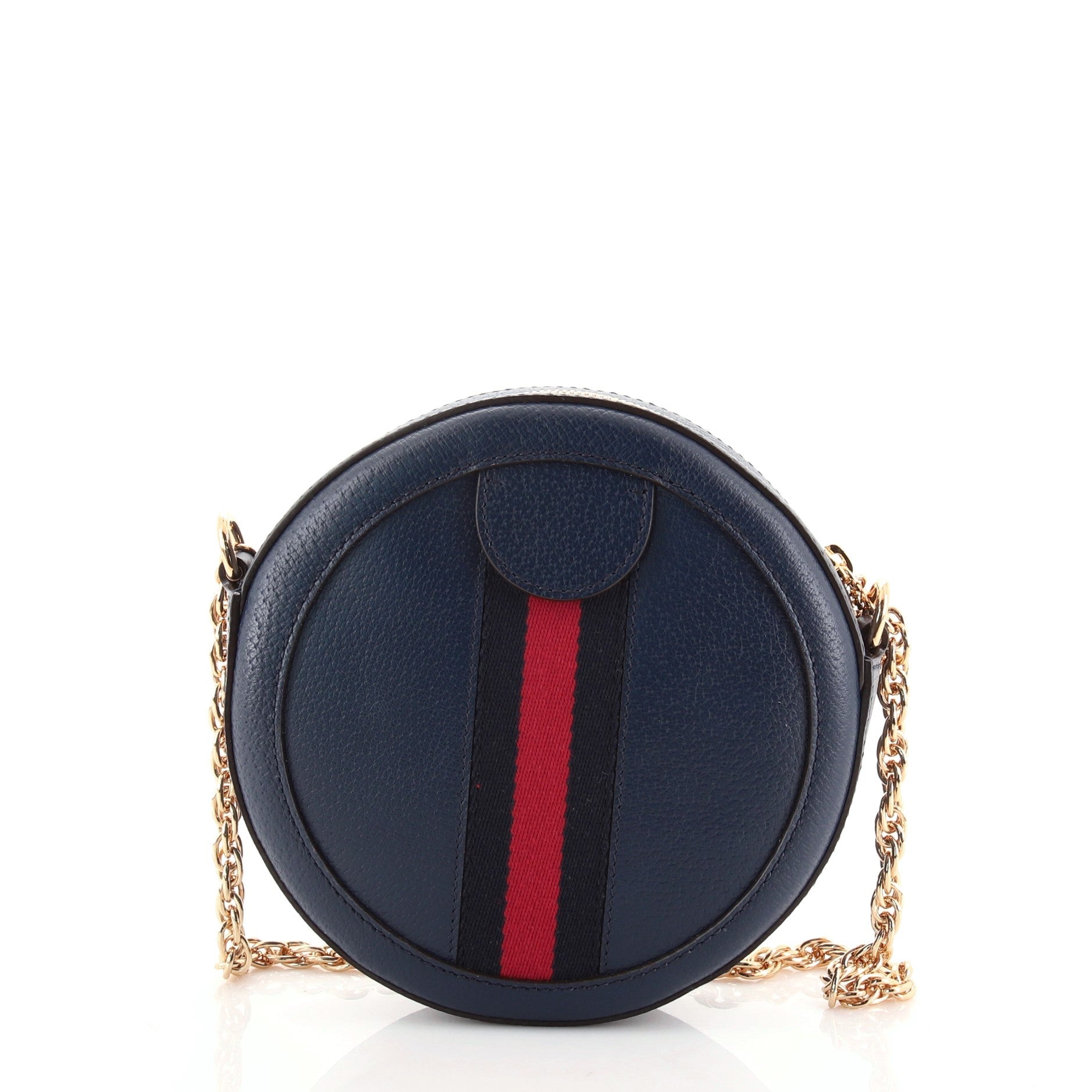 Ophidia Round Shoulder Bag Leather Mini