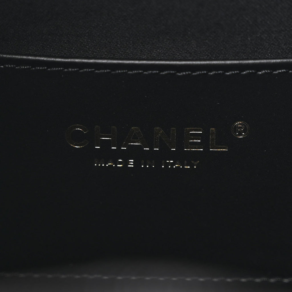 Caviar Quilted Medium Chanel 25 Handbag Black