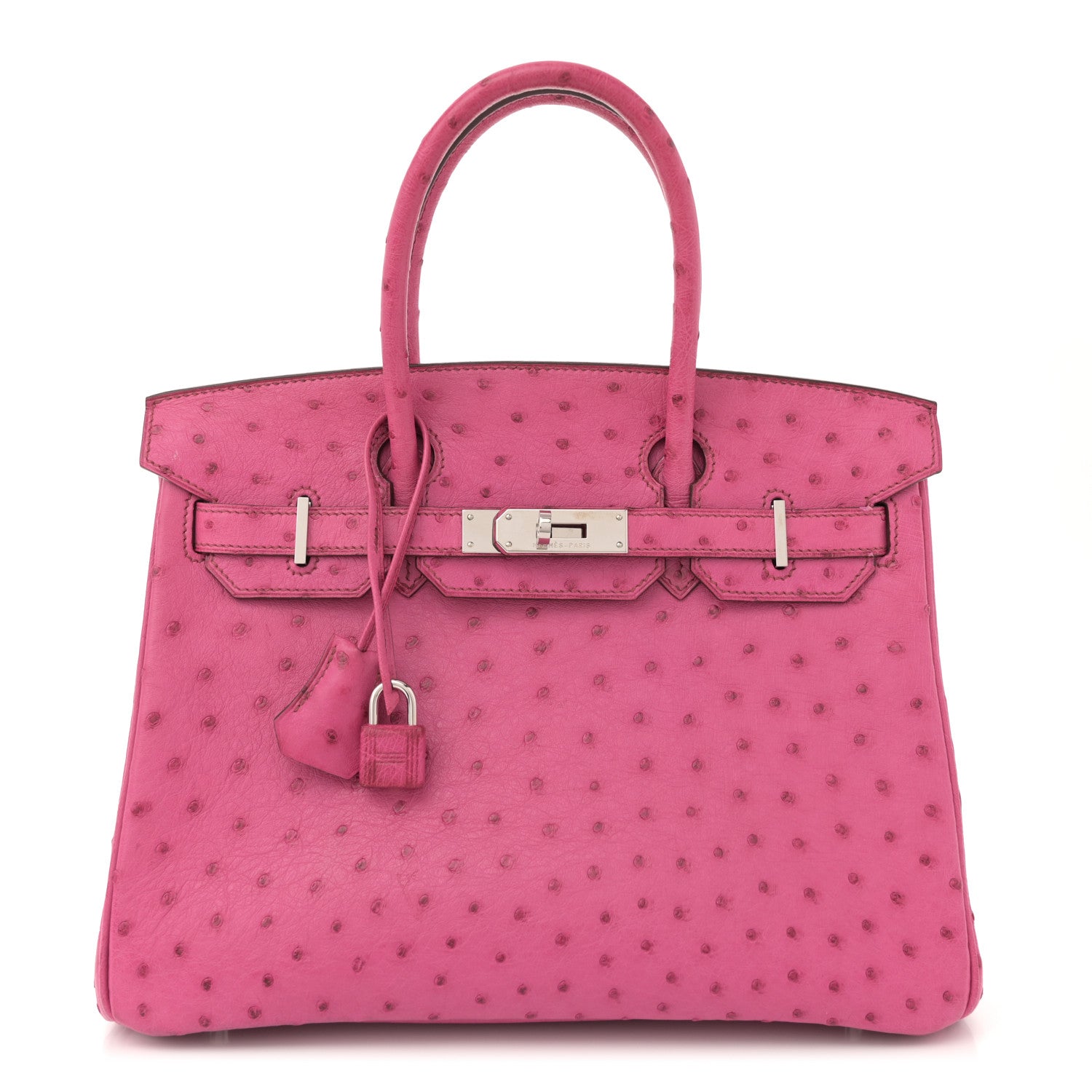 Ostrich Birkin 30 Fuchsia