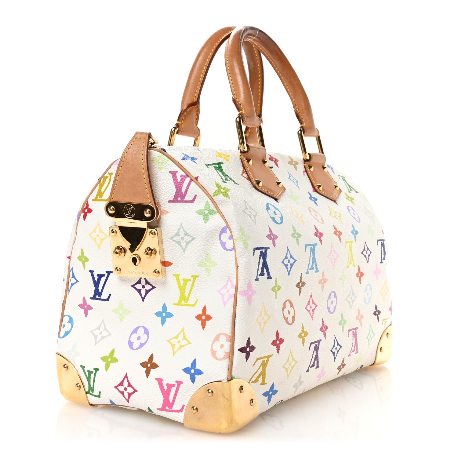 Monogram Multicolor Speedy 30 White