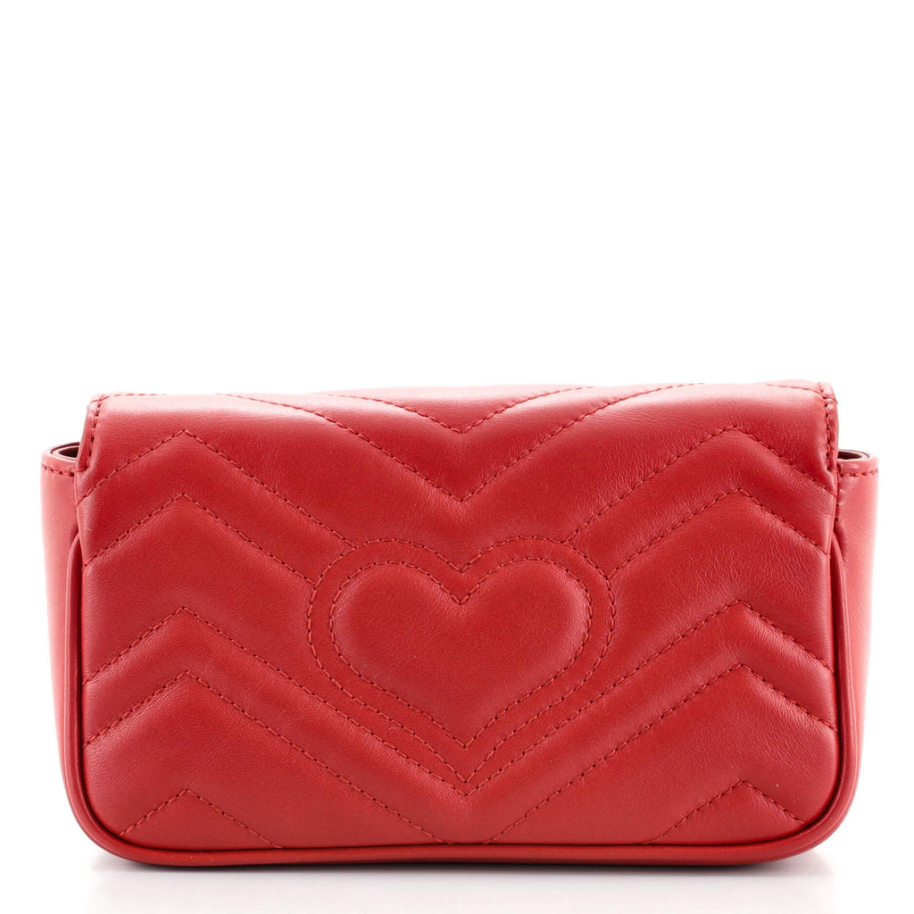 GG Marmont Flap Bag Matelasse Leather Super Mini