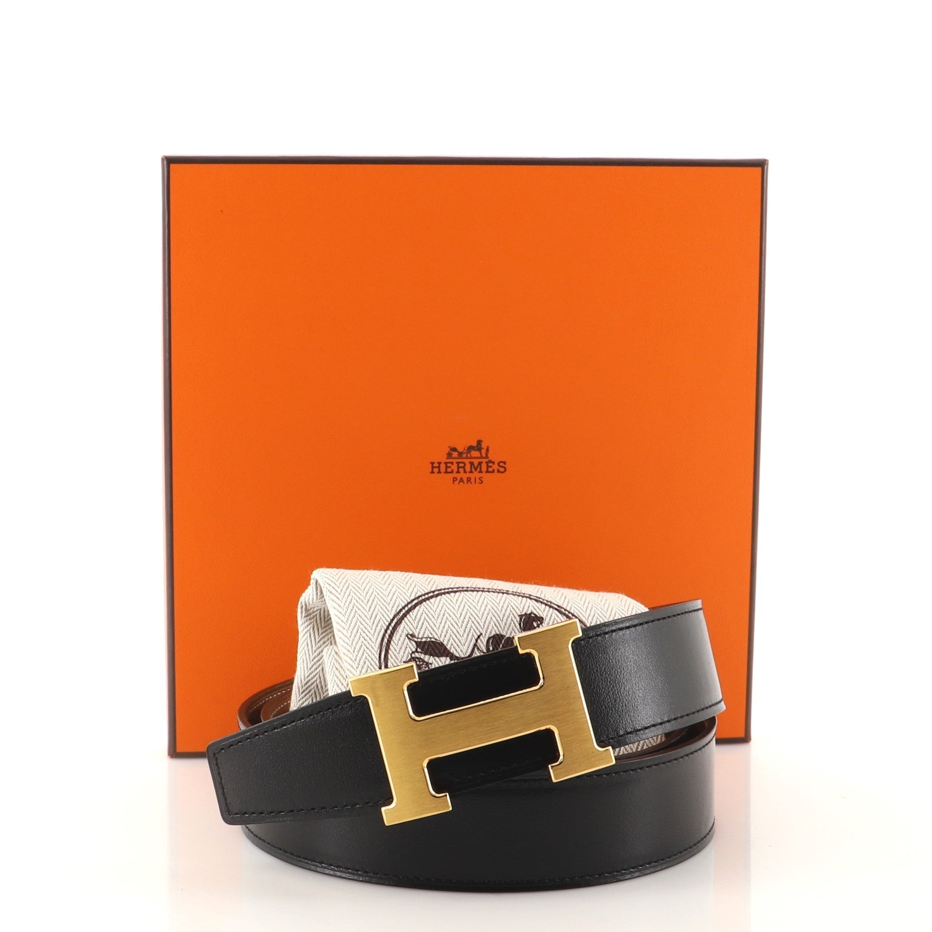Constance Reversible Belt Leather Medium 85