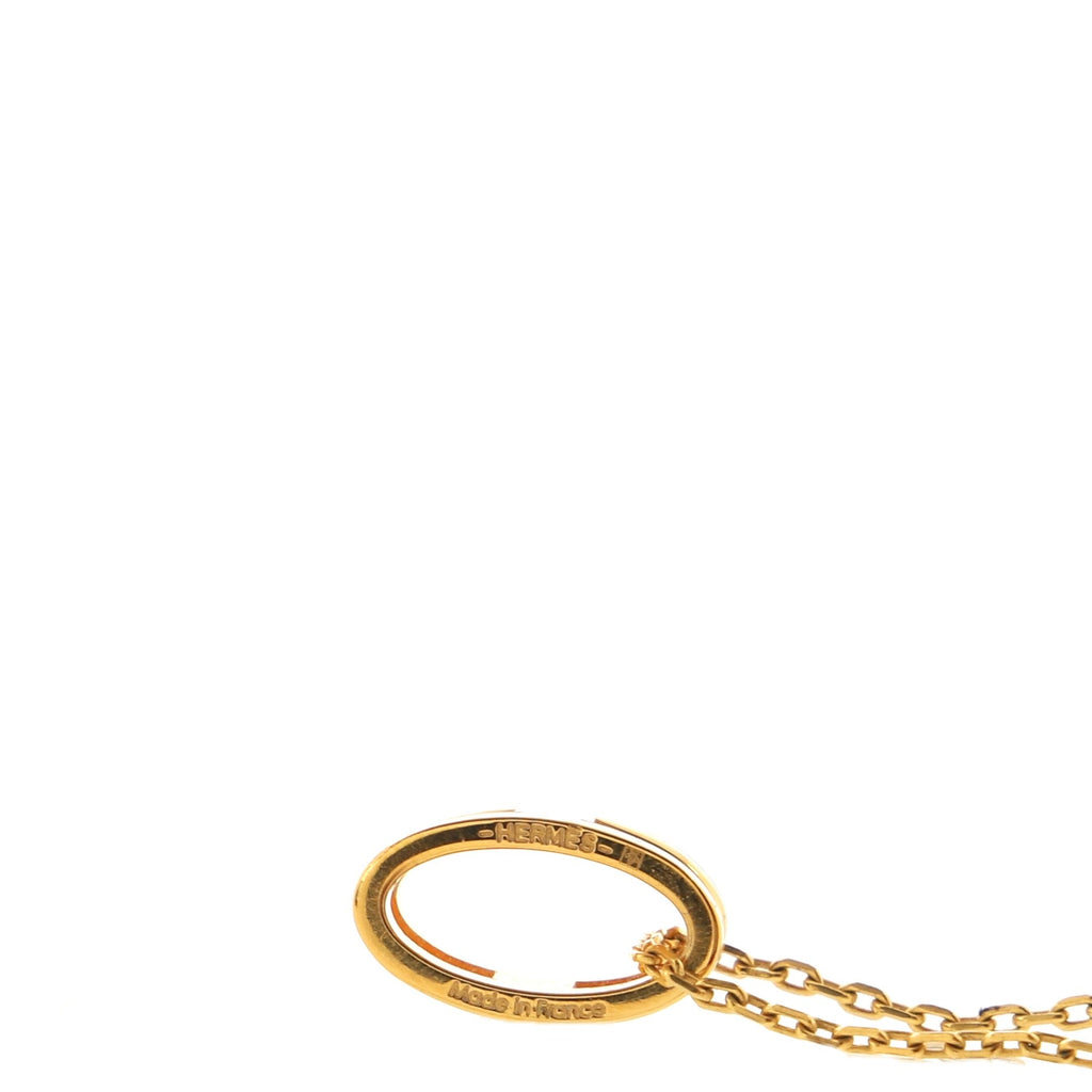 Pop H Pendant Necklace Metal and Enamel