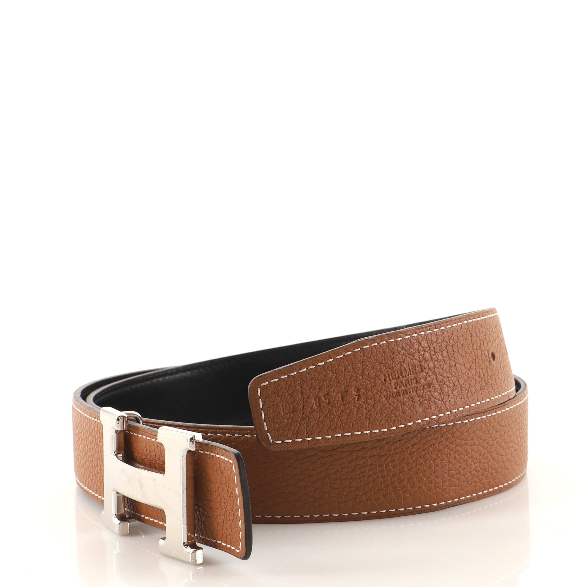 Constance Reversible Belt Leather Medium 85