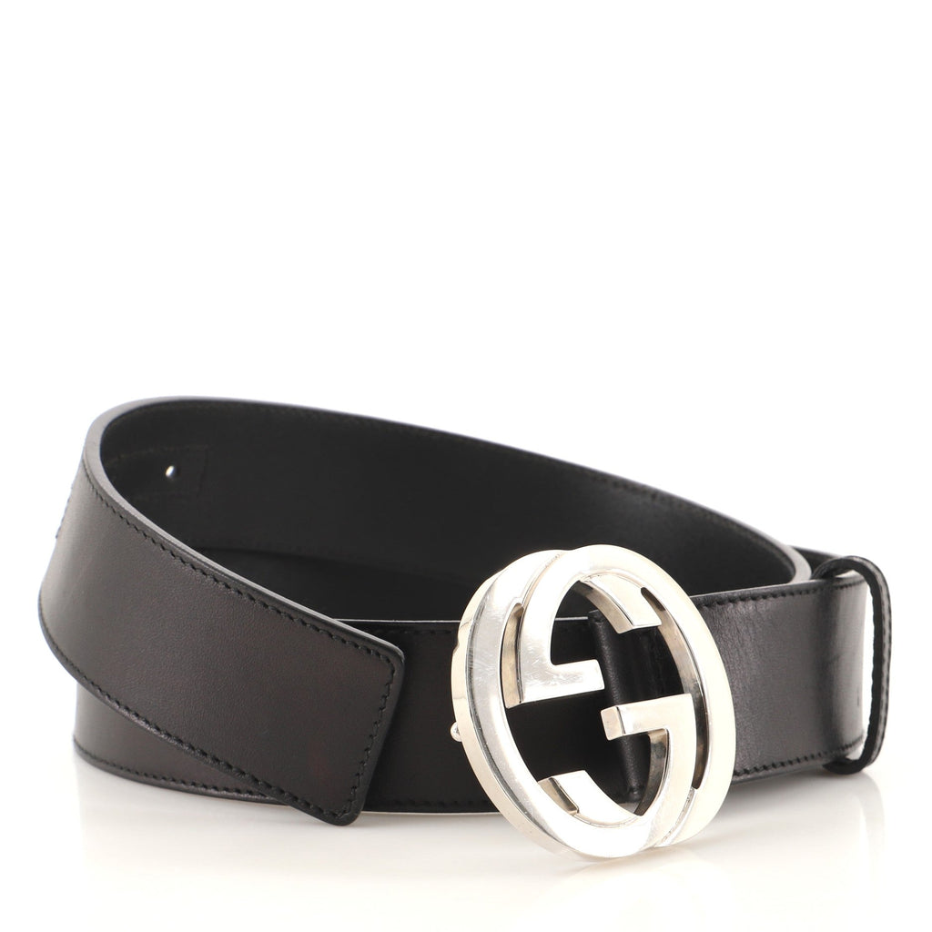 Interlocking G Belt Leather Medium 90