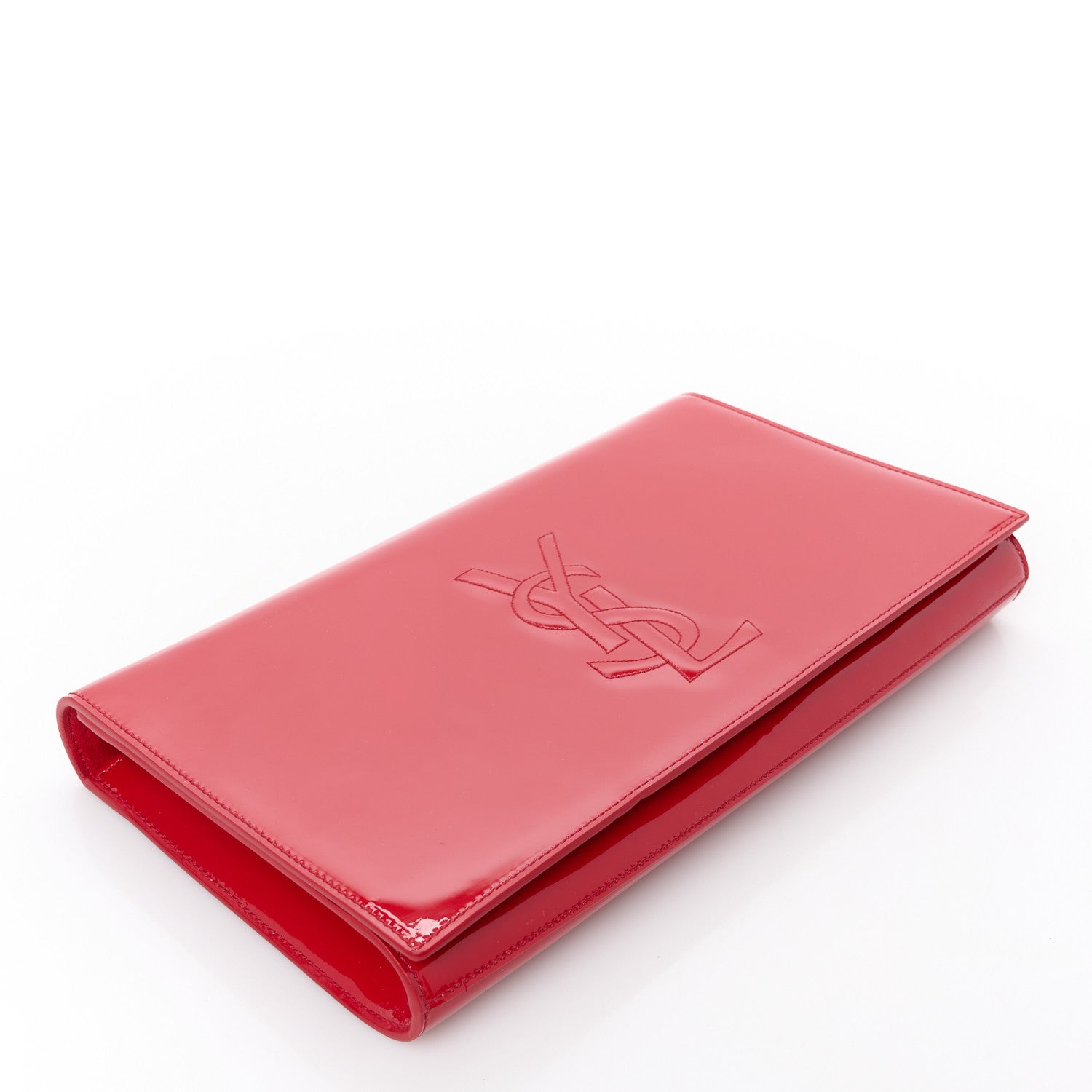 Patent Monogram Large Belle De Jour Clutch Red