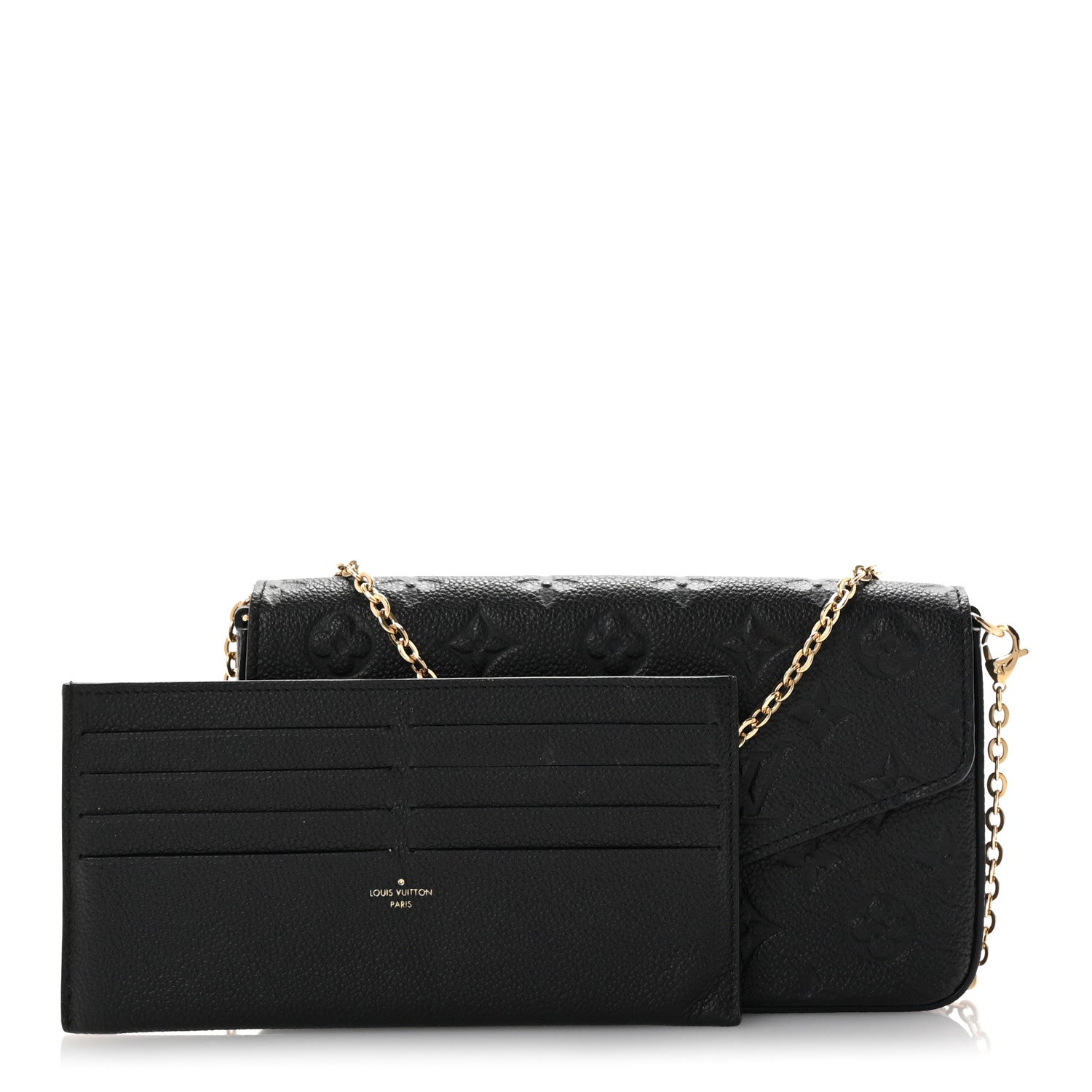 Empreinte Pochette Felicie Chain Wallet Black