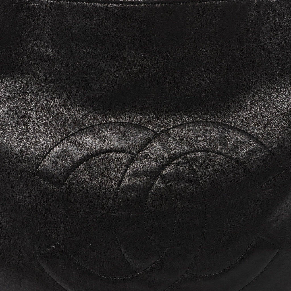 Lambskin CC Shoulder Bag Brown
