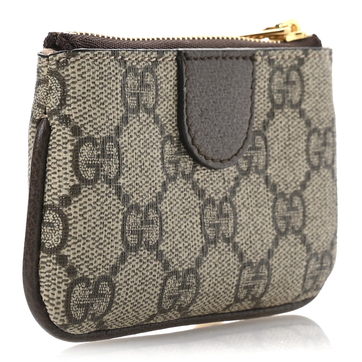 GG Supreme Monogram Web Ophidia Key Case Beige New Acero