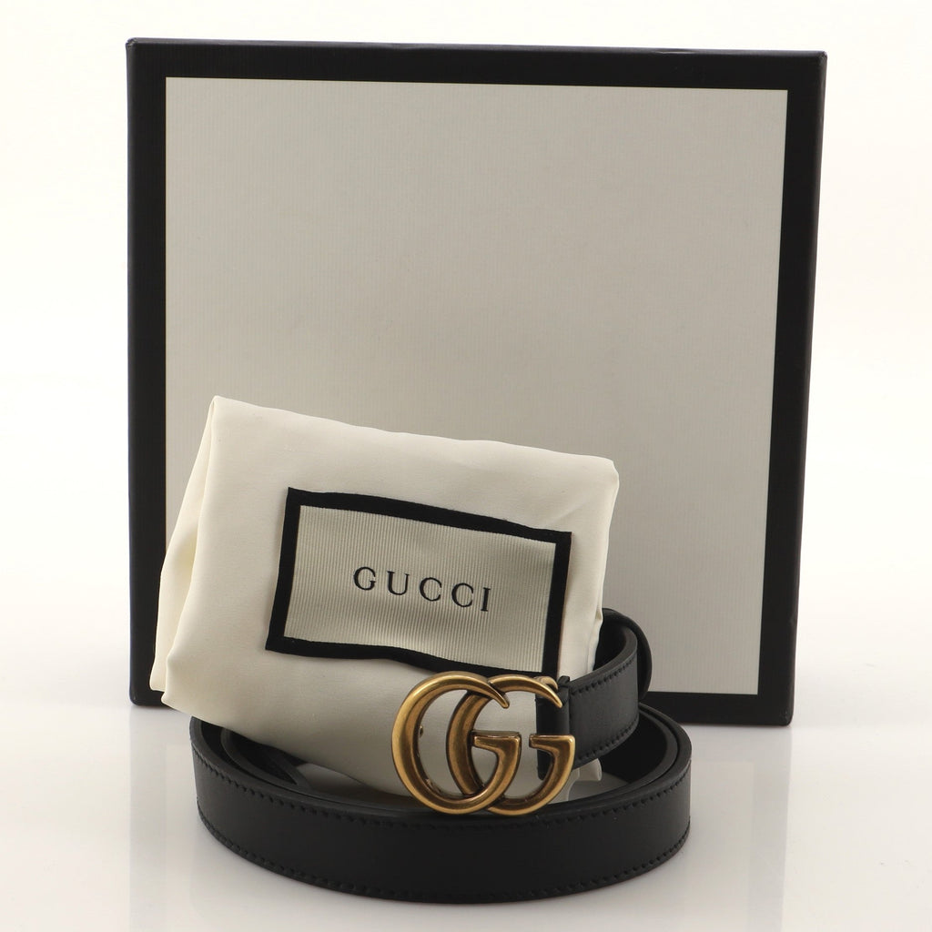 GG Marmont Belt Leather Thin 85