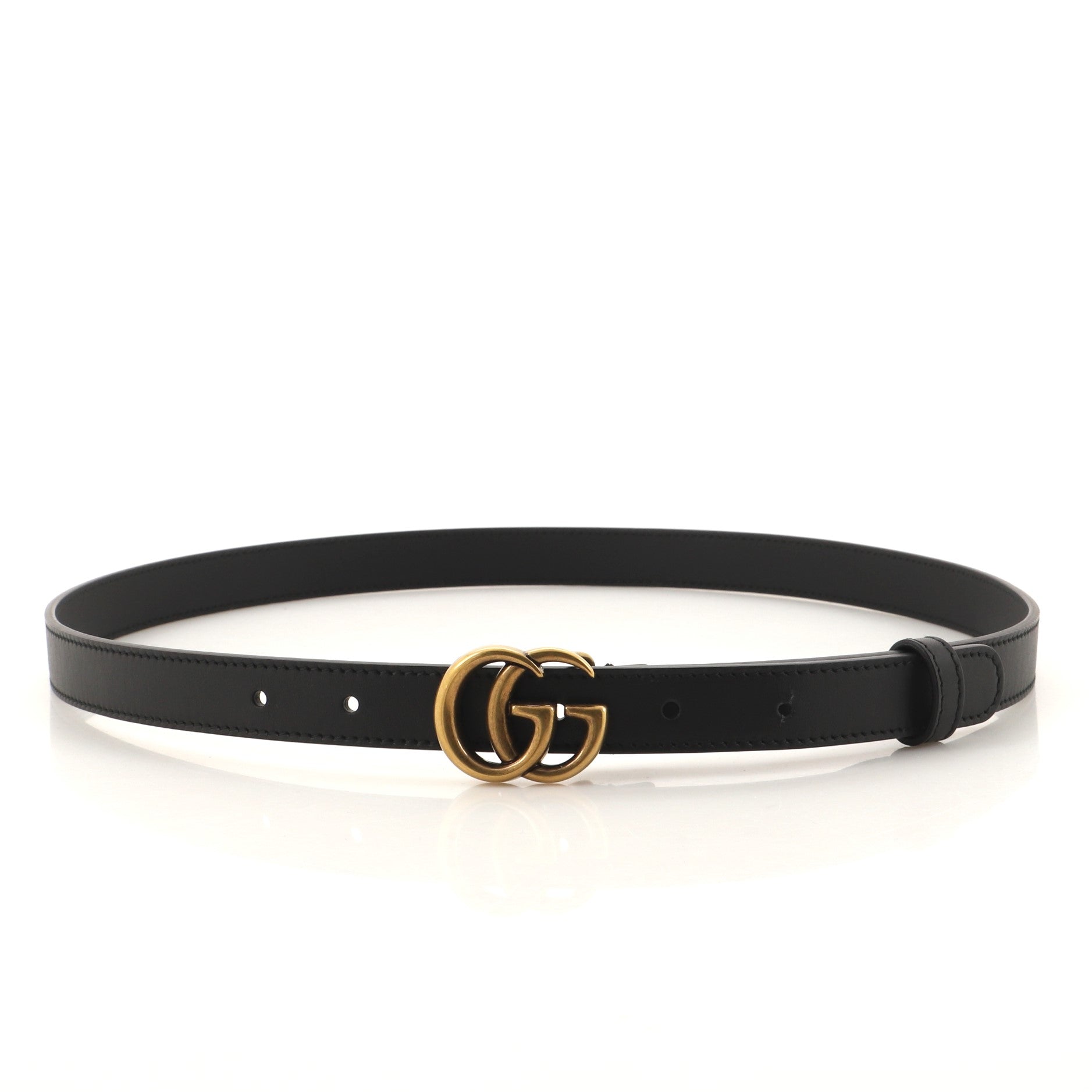 GG Marmont Belt Leather Thin 85