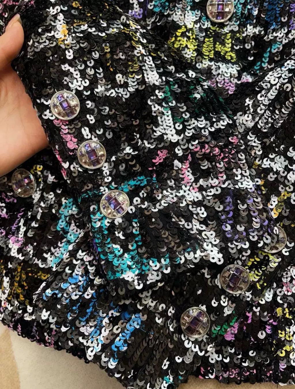 Chanel 22A Colourful Sequin Jacket