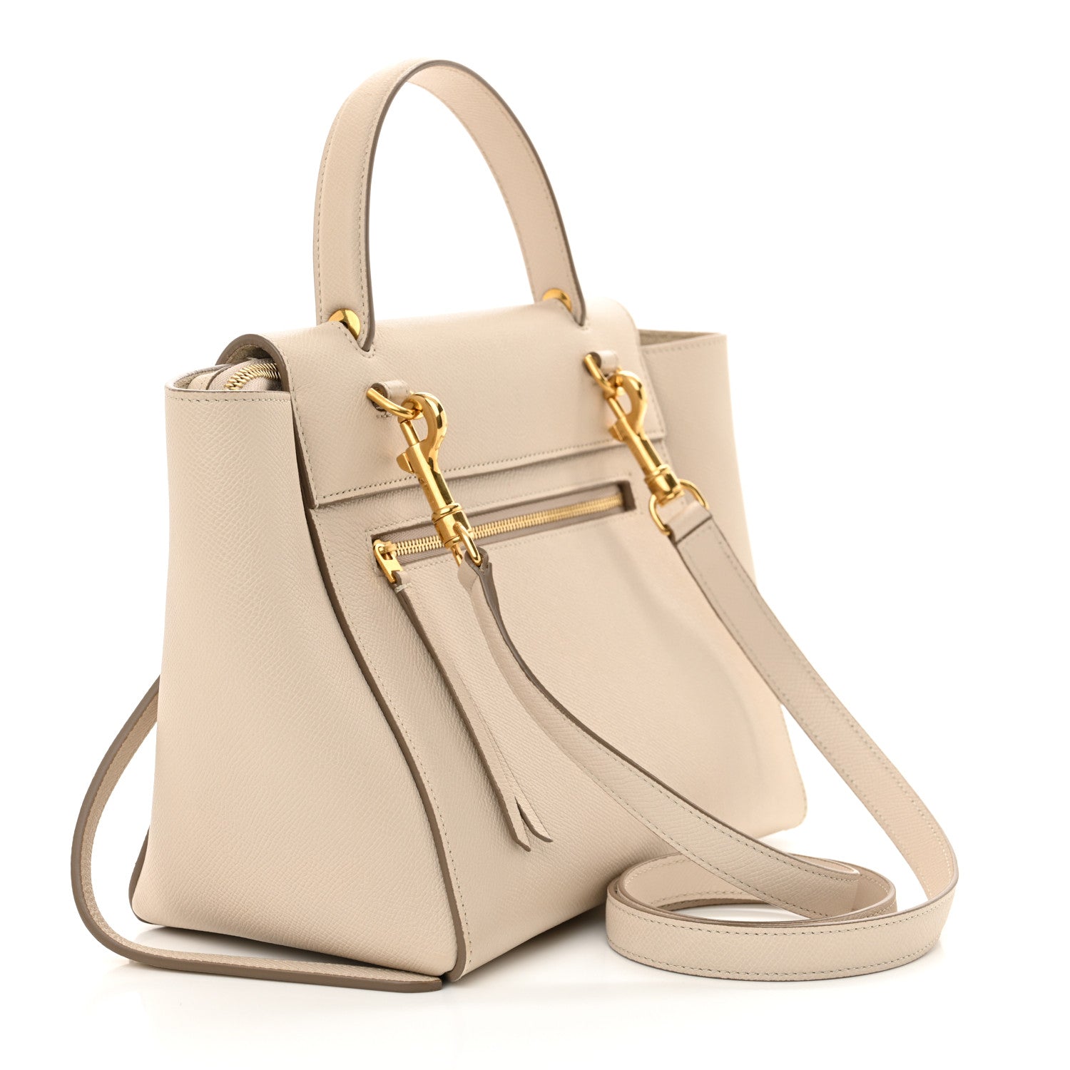 Grained Calfskin Micro Belt Bag Light Taupe