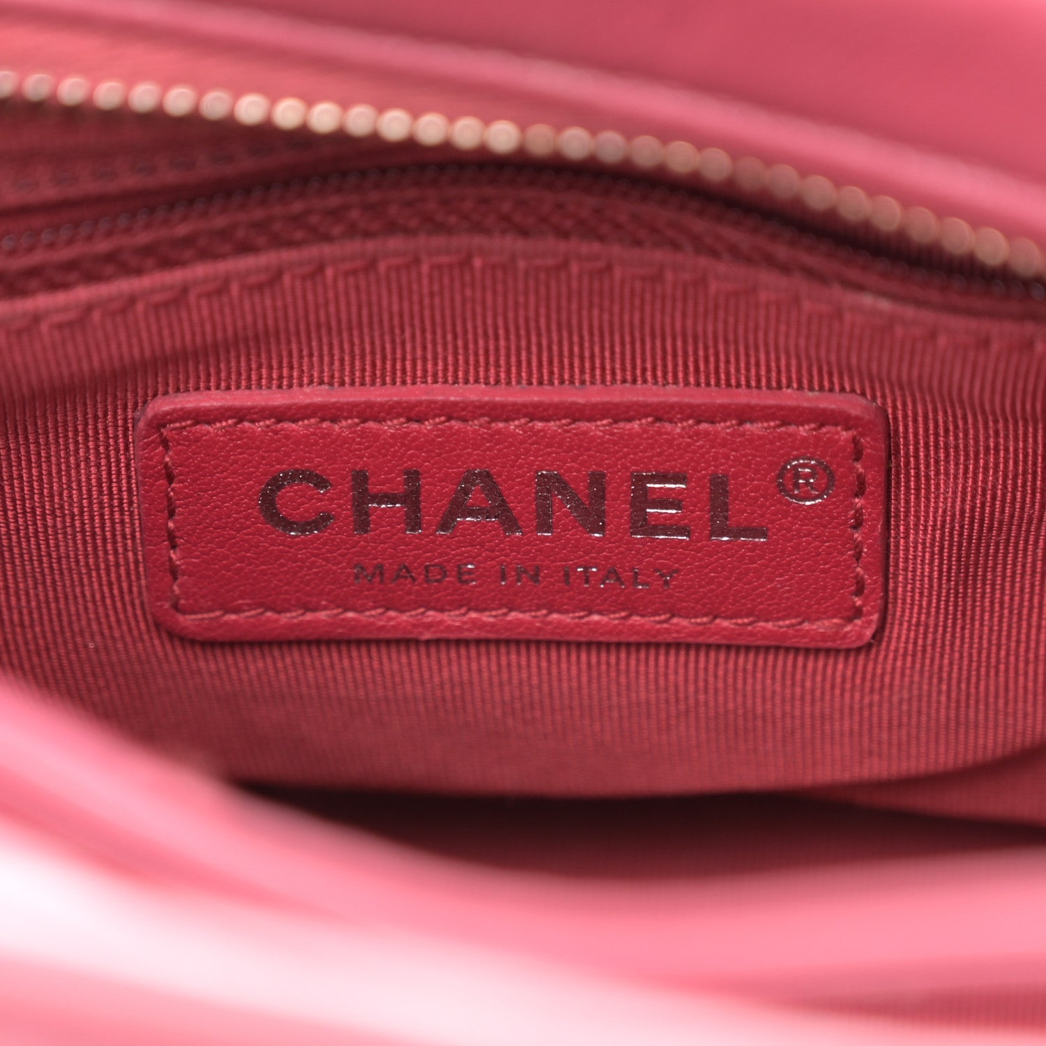 Aged Calfskin Quilted Small Gabrielle Hobo Dark Pink