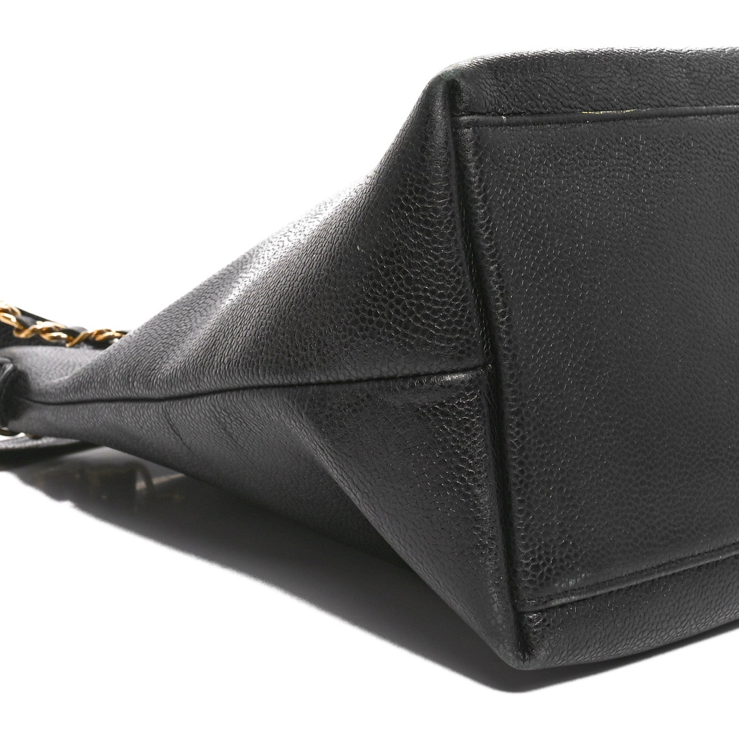 Caviar Large CC Shoulder Bag Black
