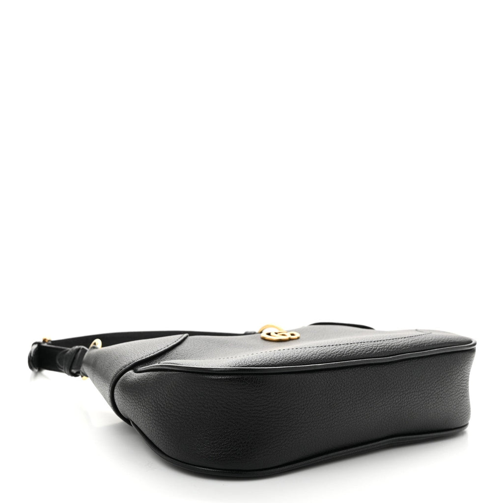 Goatskin Small Aphrodite Shoulder Bag Black