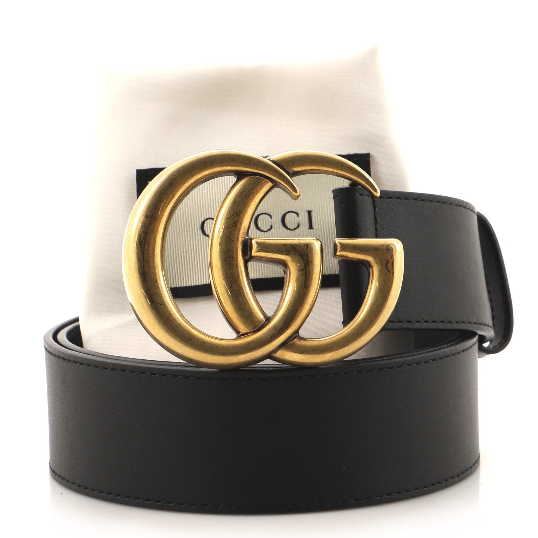 GG Marmont Belt Leather Wide 85