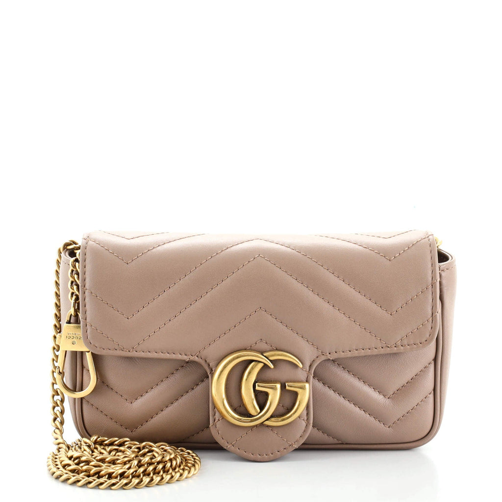 GG Marmont Flap Bag Matelasse Leather Super Mini