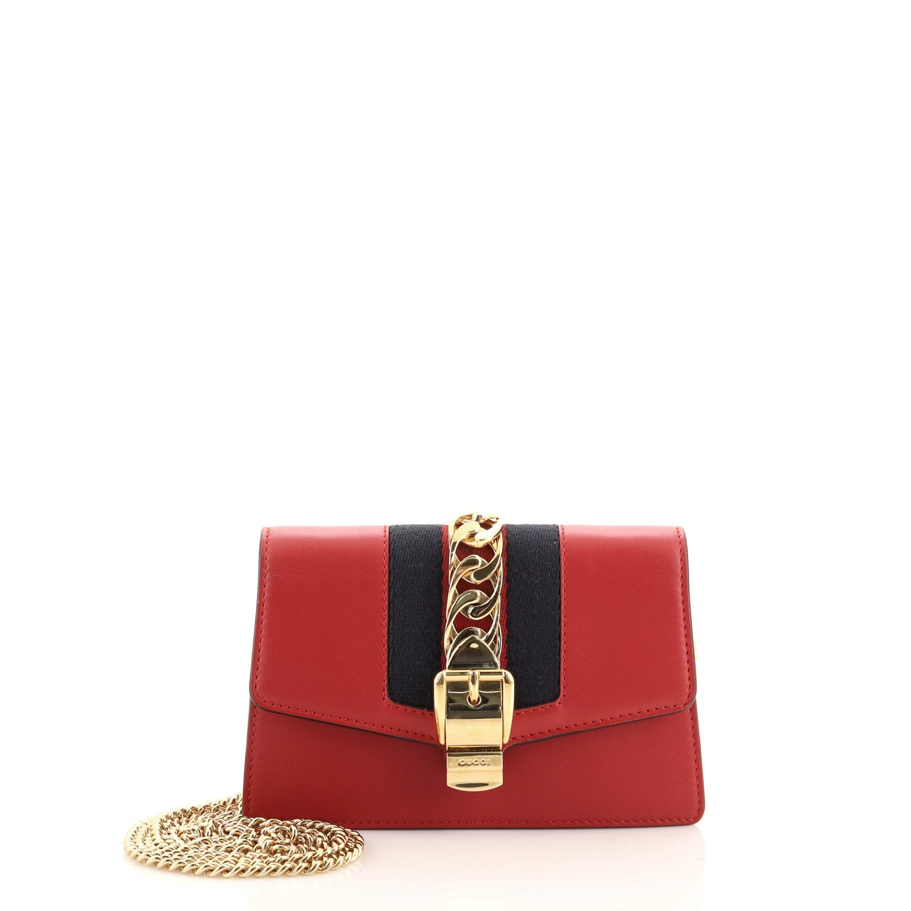 Sylvie Chain Shoulder Bag Leather Super Mini