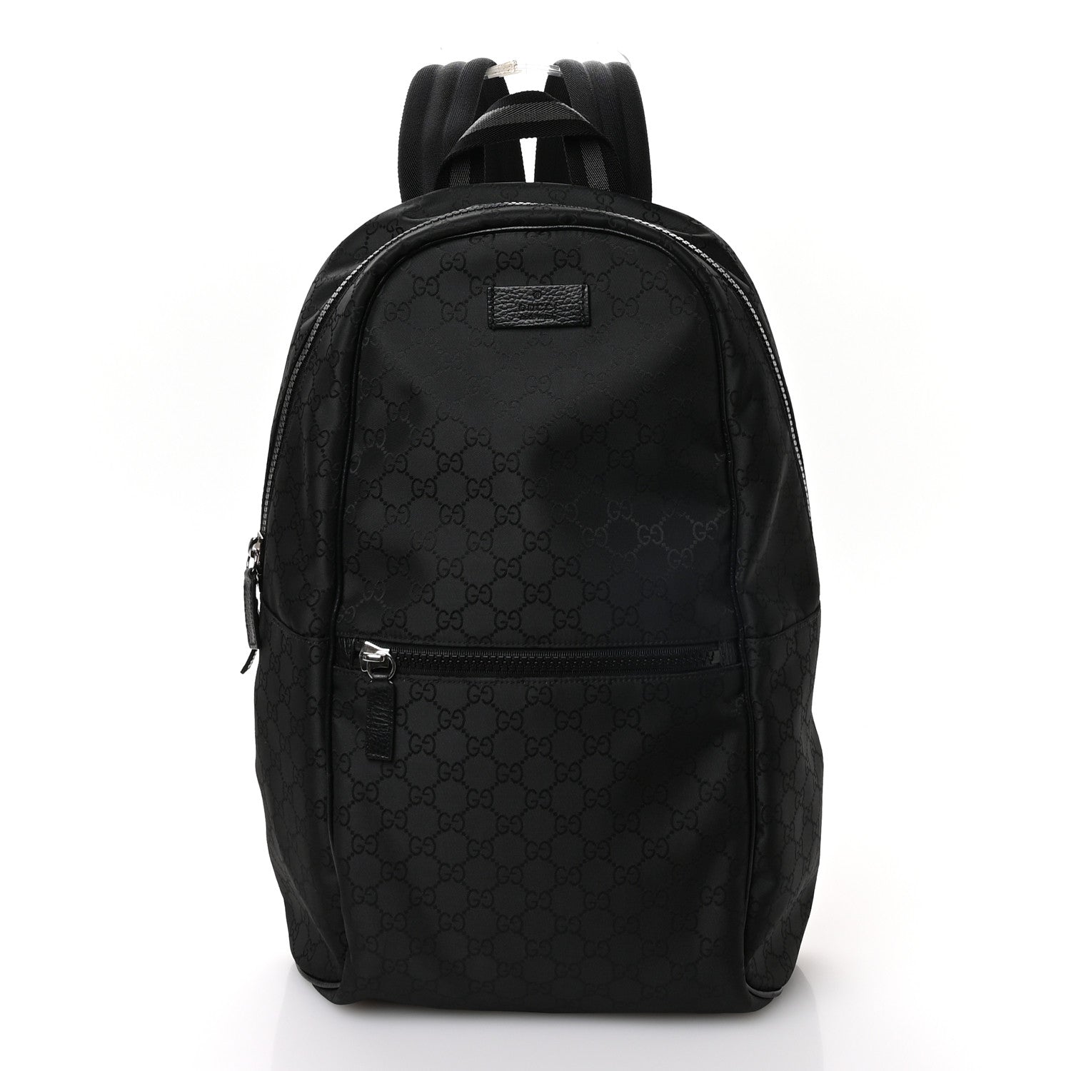 Nylon Monogram Slim Backpack Black