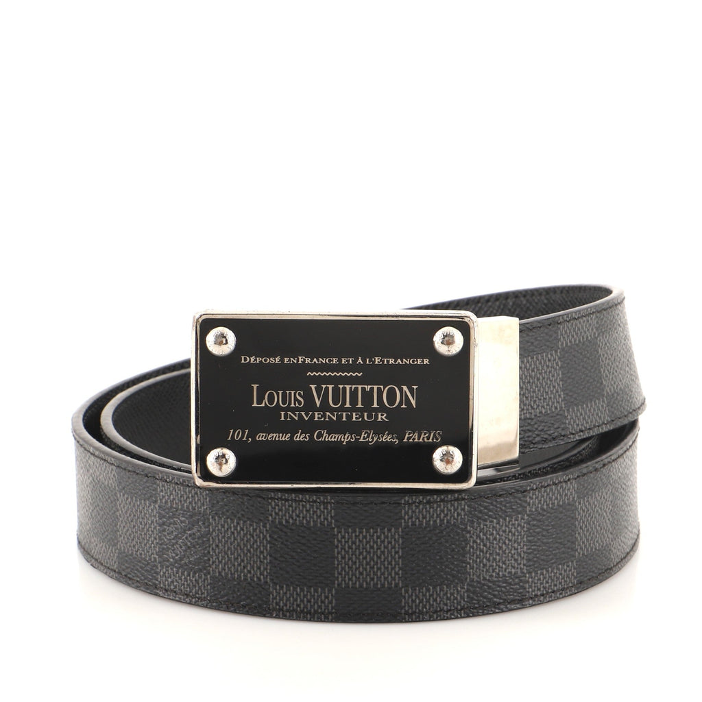Inventeur Belt Damier Graphite Medium 100