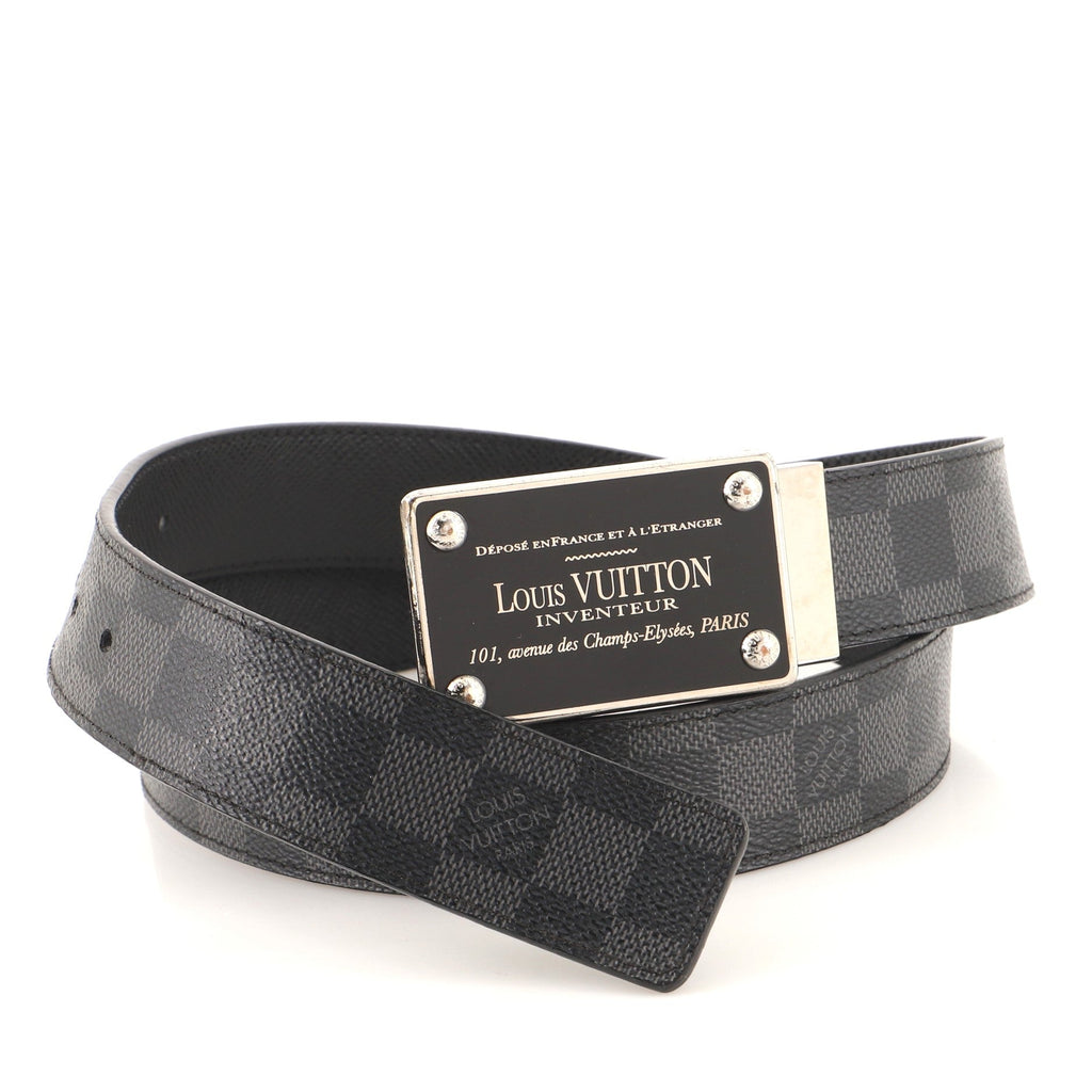 Inventeur Belt Damier Graphite Medium 100