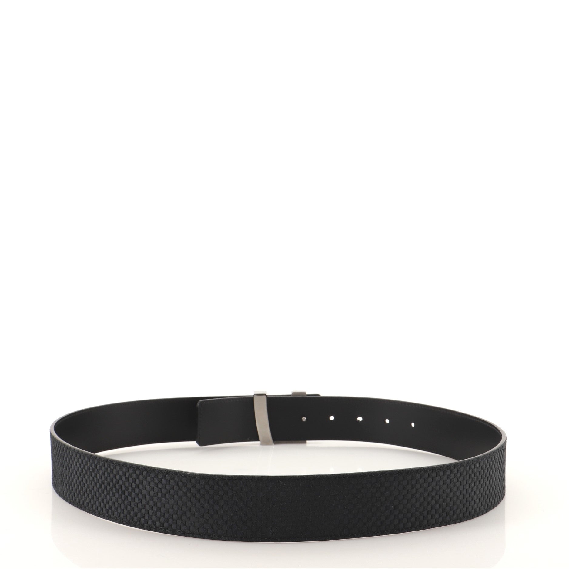 LV Initiales Belt Mini Damier Suede and Leather Wide 95