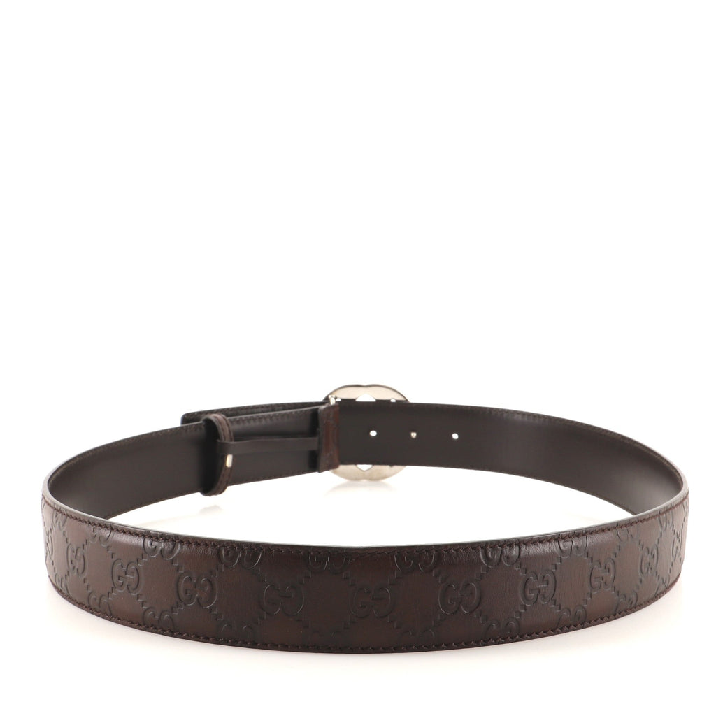 Interlocking G Belt Guccissima Leather Wide 105