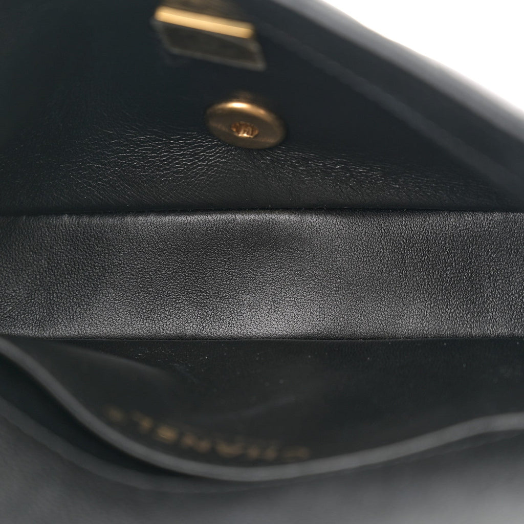 Caviar Quilted Mini Sweetheart Rectangular Flap Black