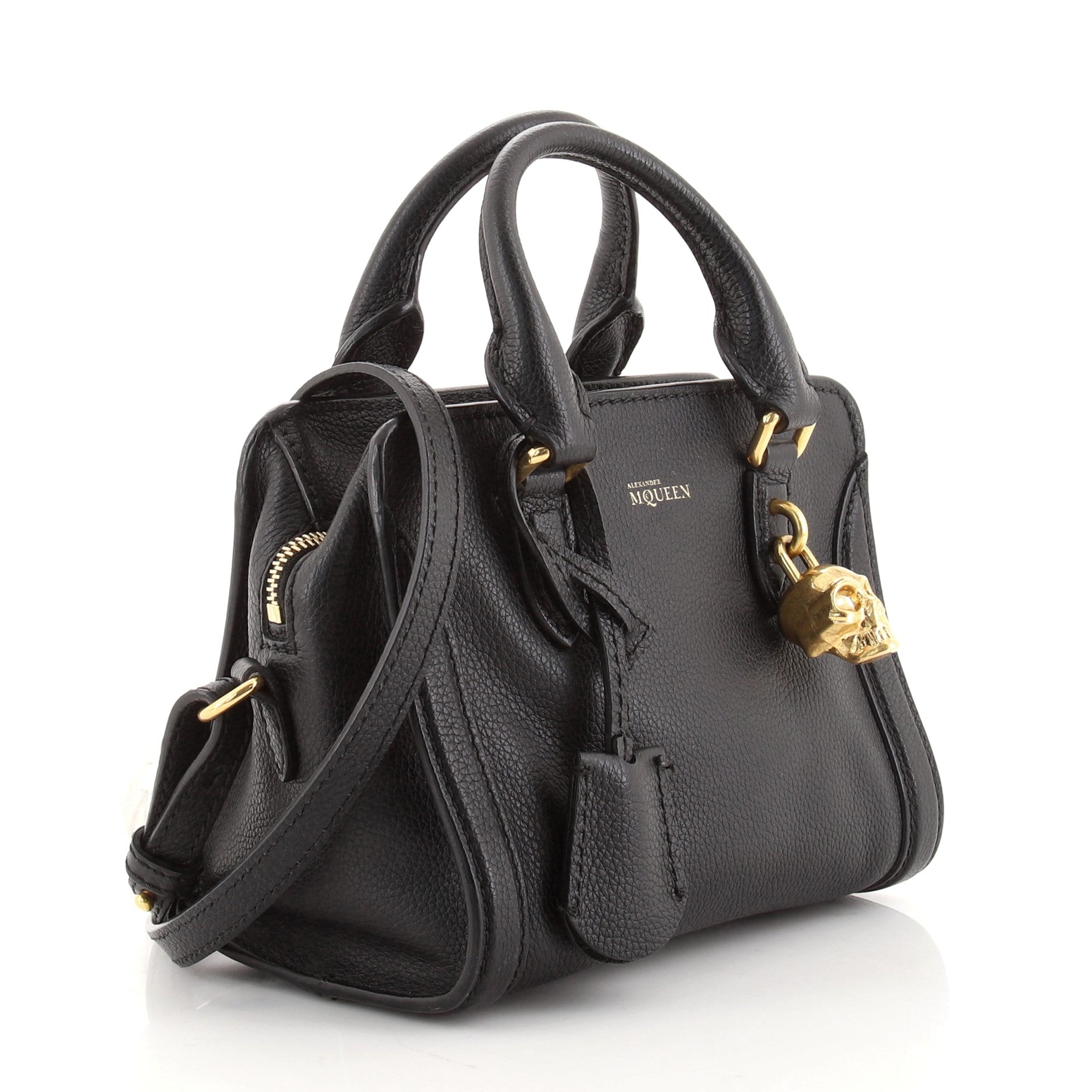 Padlock Zip Around Tote Leather Mini