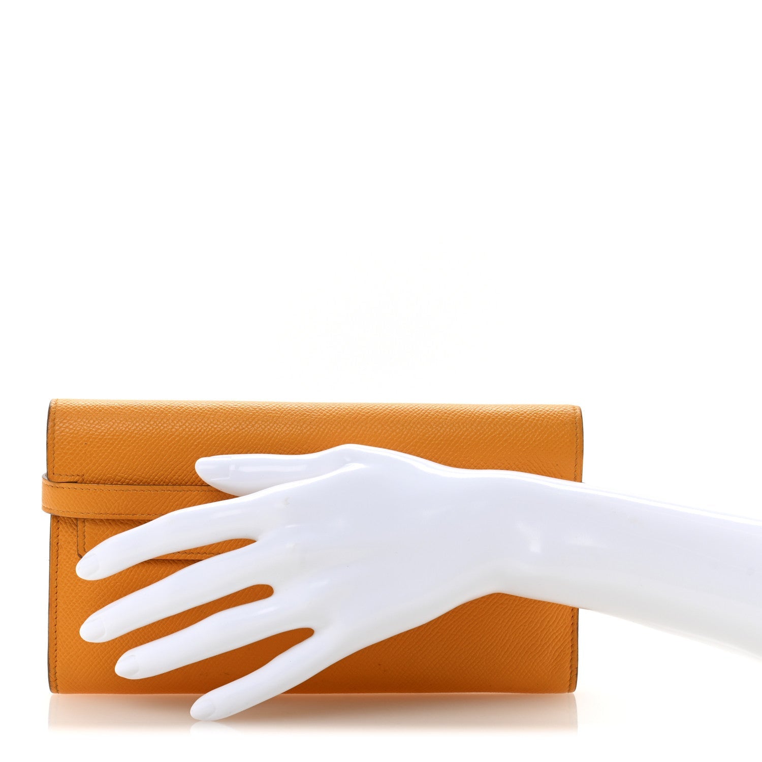 Epsom Kelly Longue Wallet Jaune Ambre