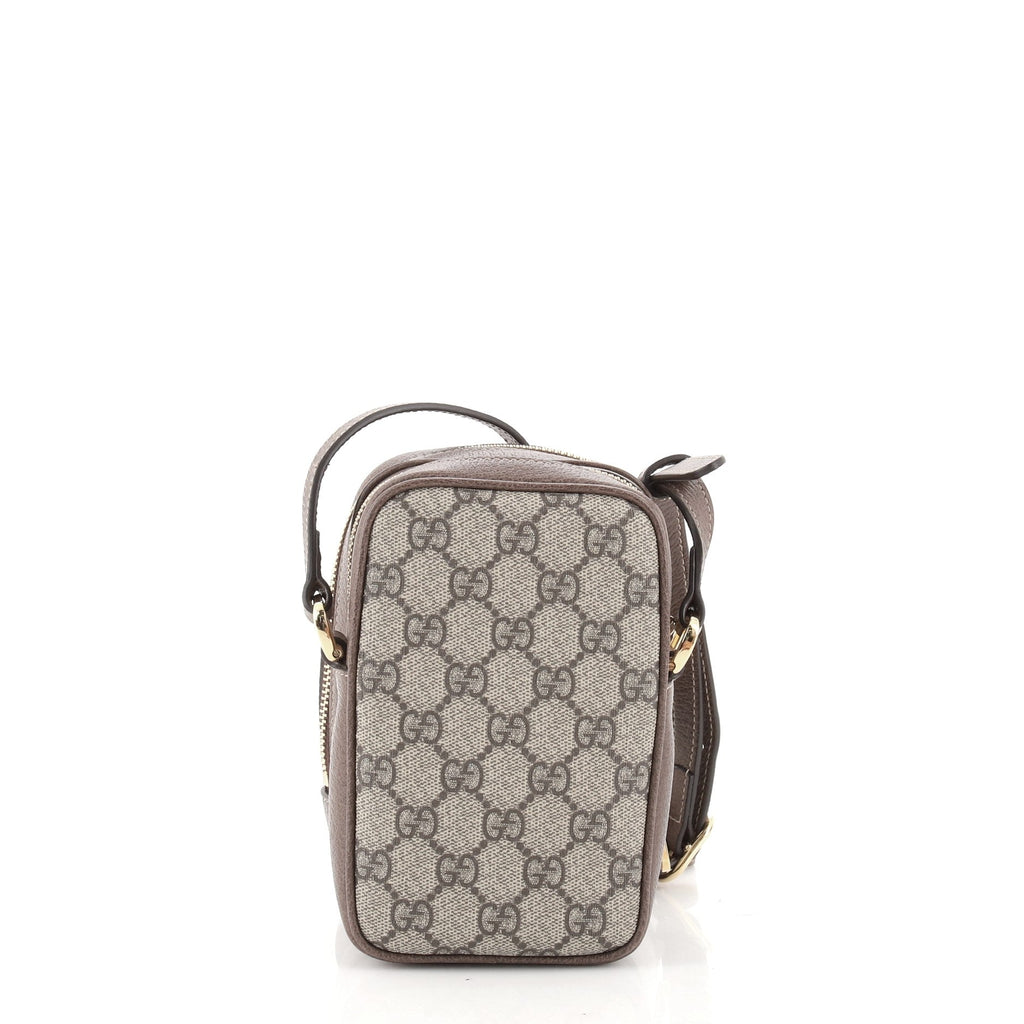 Ophidia Double Zip Crossbody Bag GG Coated Canvas Mini