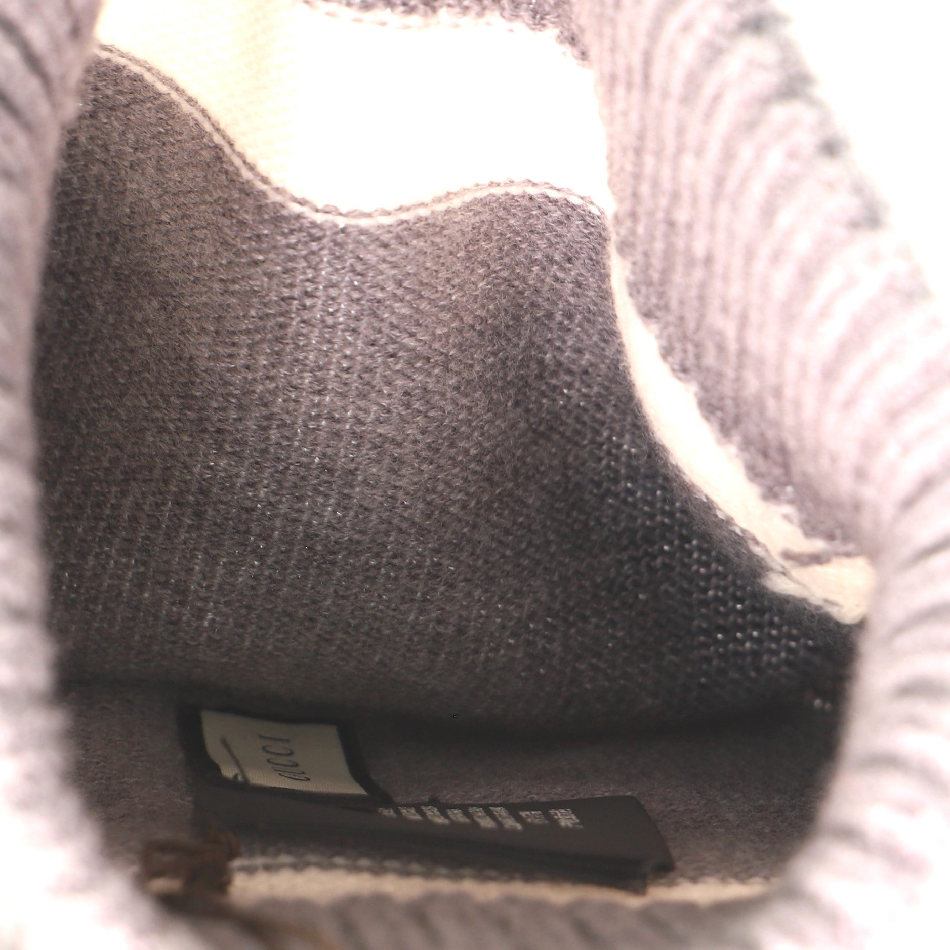 Interlocking G Striped Beanie Wool Large
