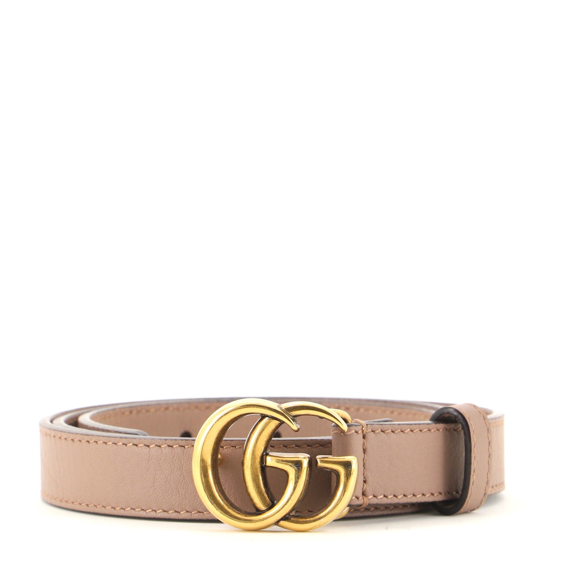 GG Marmont Belt Leather Thin 80