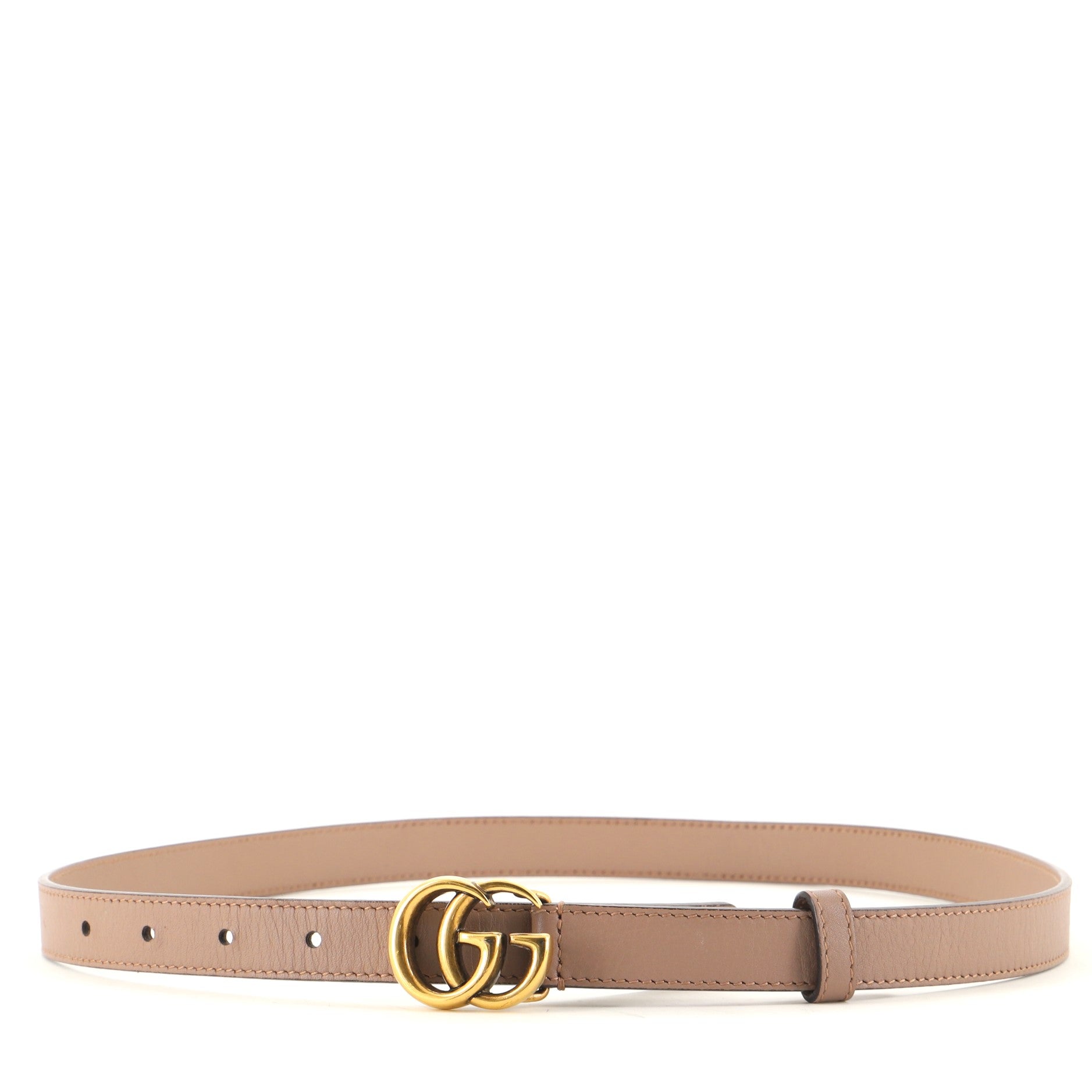 GG Marmont Belt Leather Thin 80