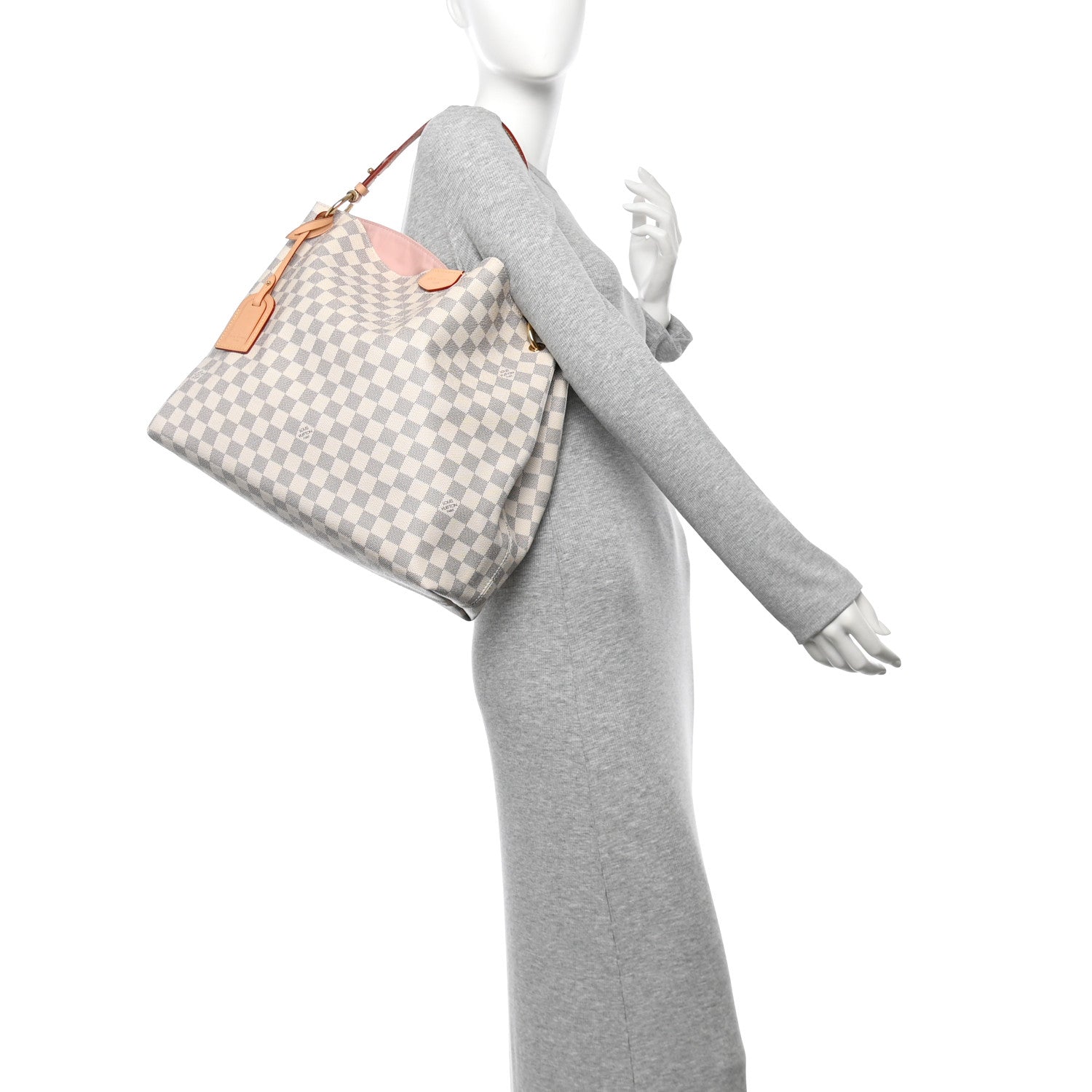 Damier Azur Graceful MM Rose Ballerine