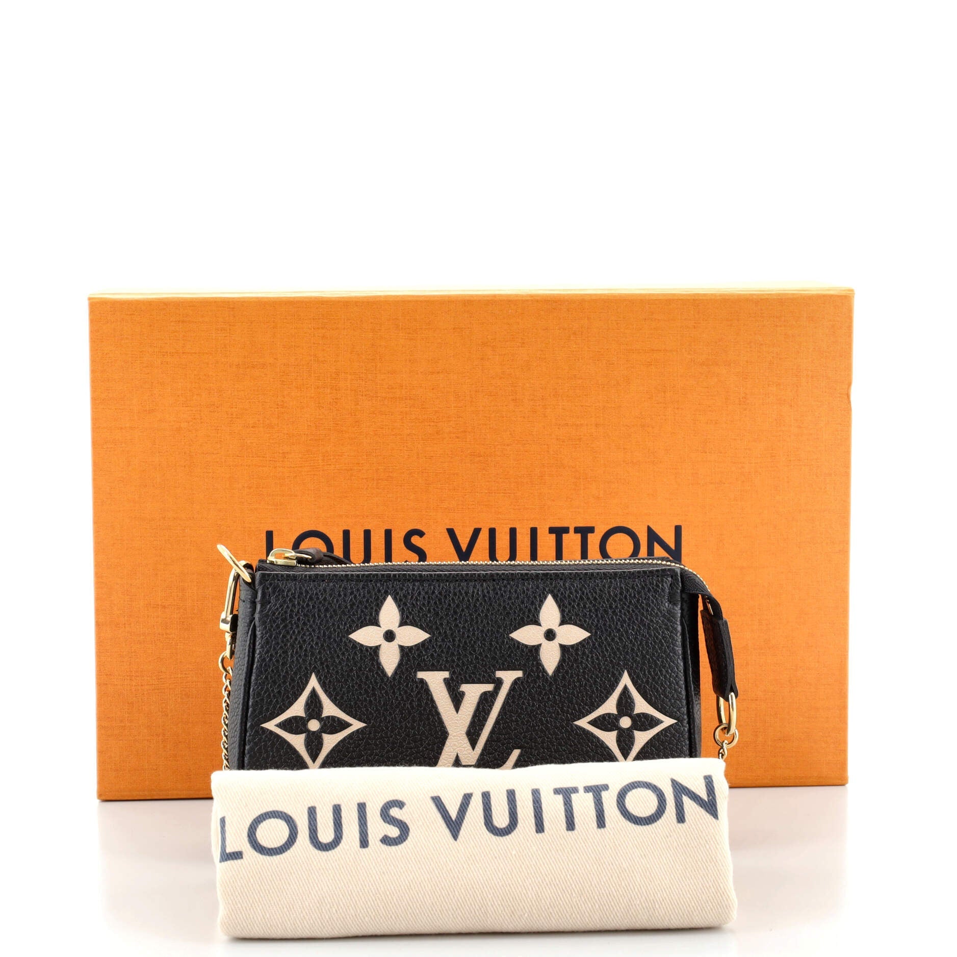Pochette Accessoires Bicolor Monogram Empreinte Giant Mini
