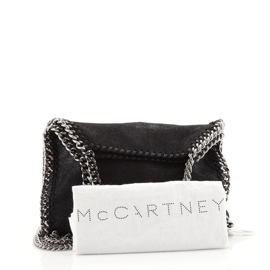 Falabella Fold Over Crossbody Bag Shaggy Deer Mini