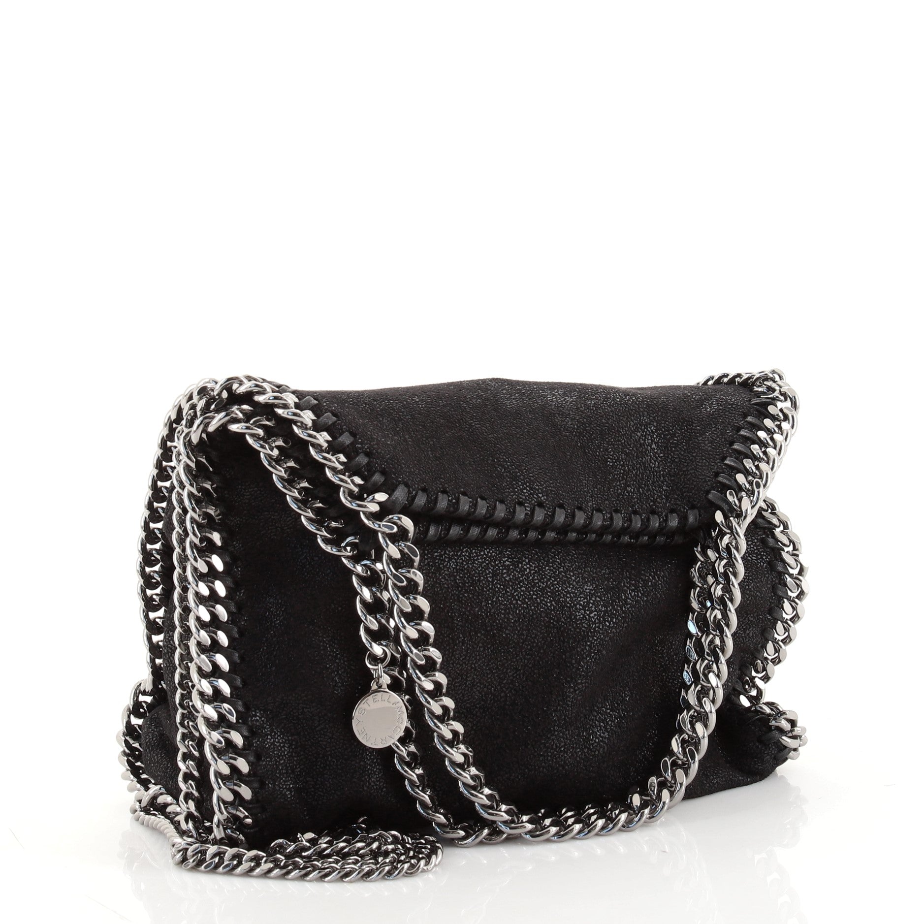 Falabella Fold Over Crossbody Bag Shaggy Deer Mini