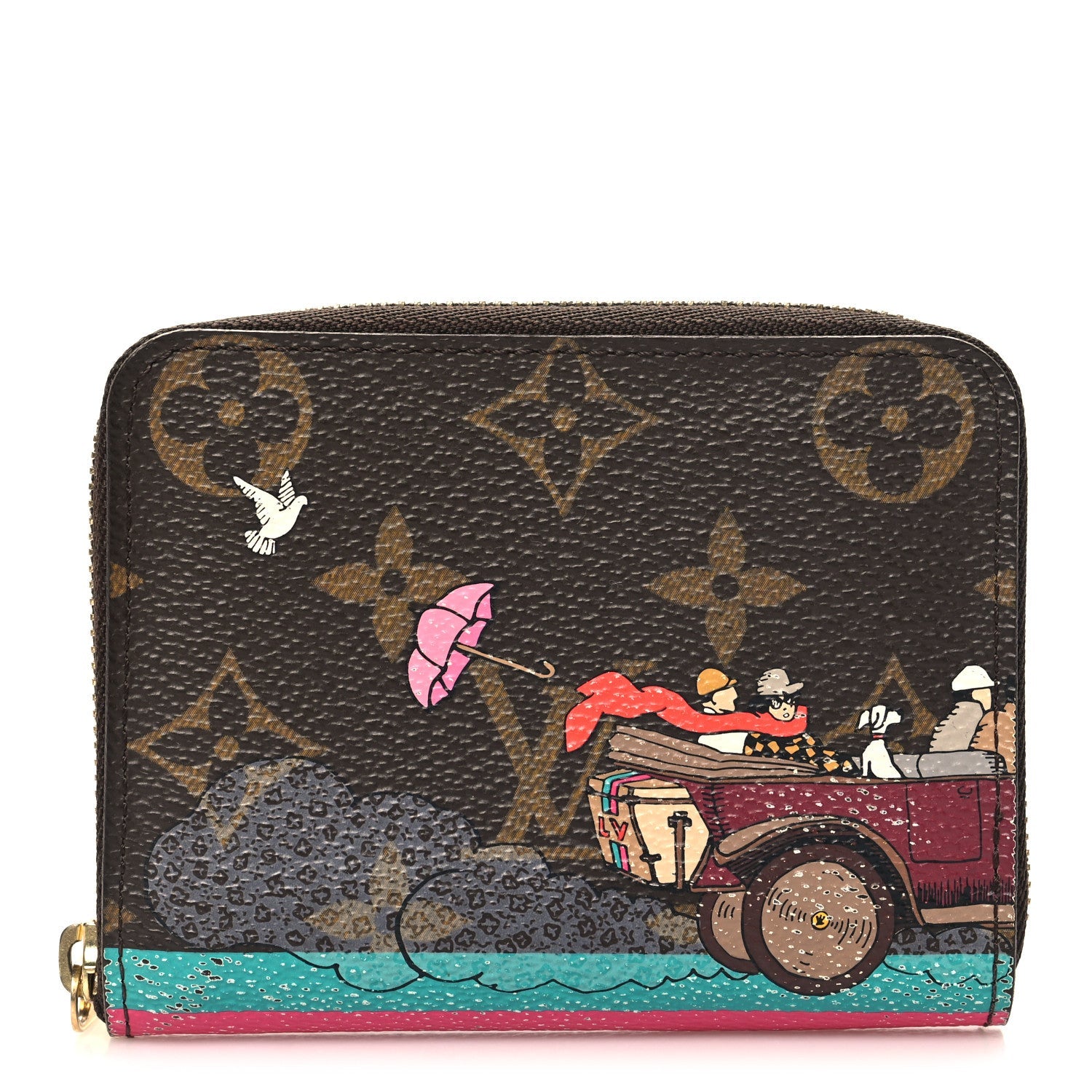 Monogram 2015 Christmas Animation Zippy Coin Purse Hibiscus