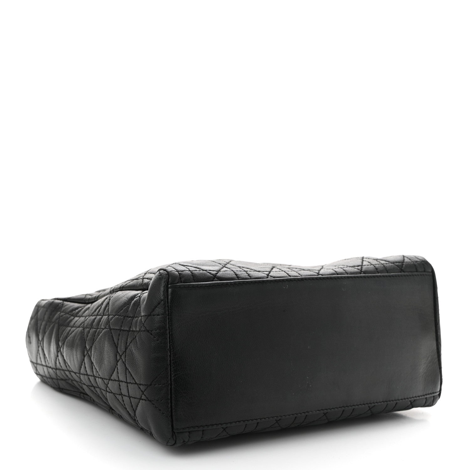 Lambskin Cannage Medium Lady Dior Black