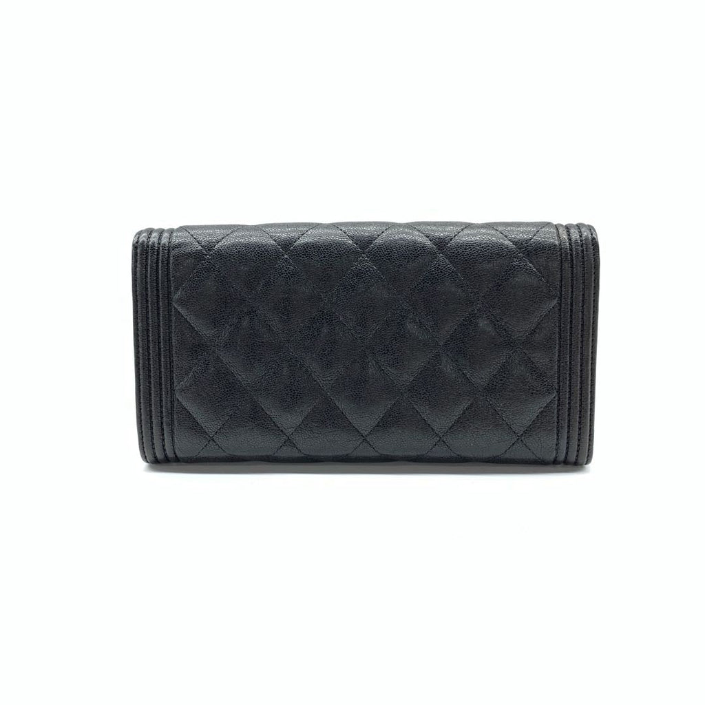 Chanel Boy Caviar Long Wallet
