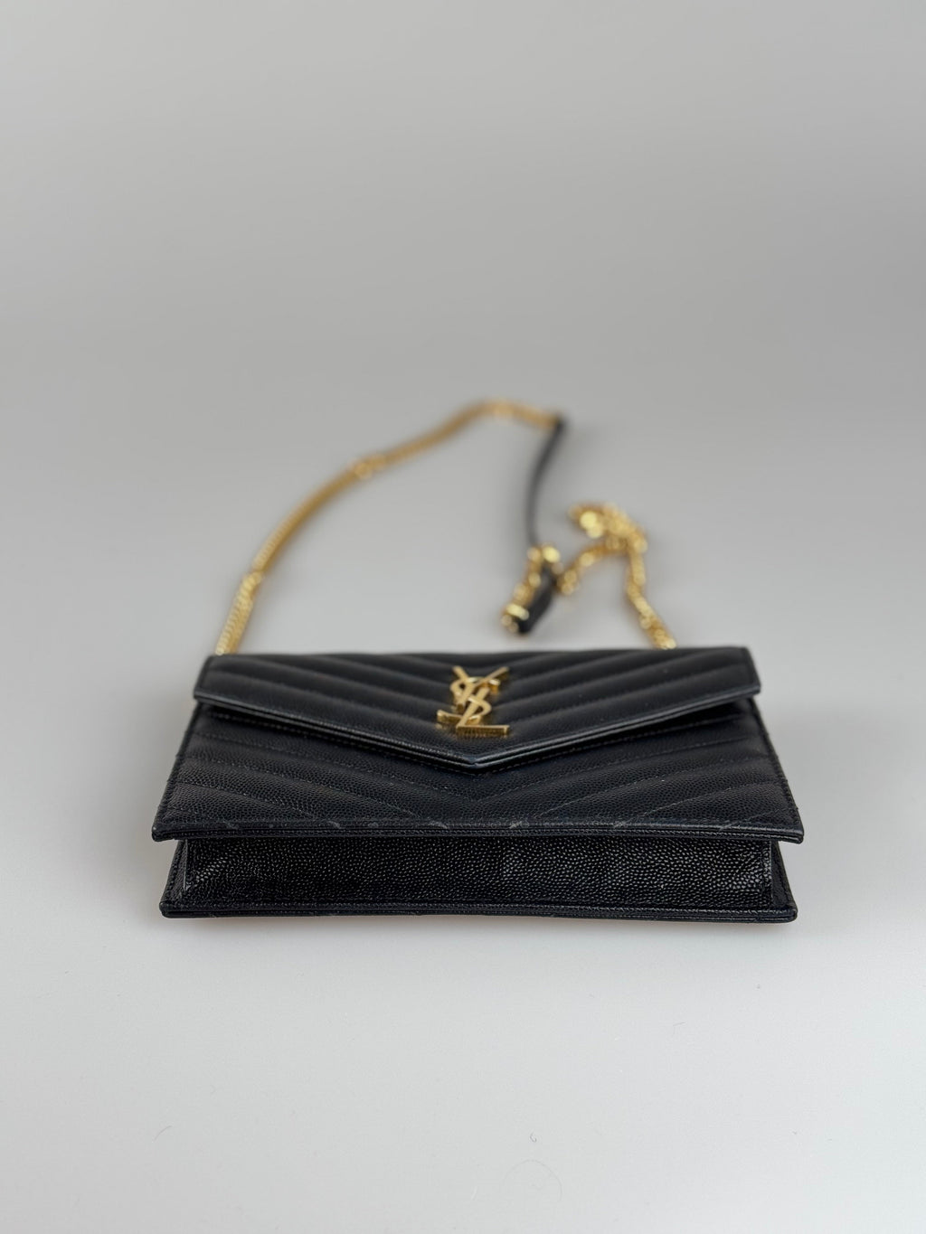 Saint Laurent YSL Chain Wallet Monogram Nero Wallet On A Chain bag