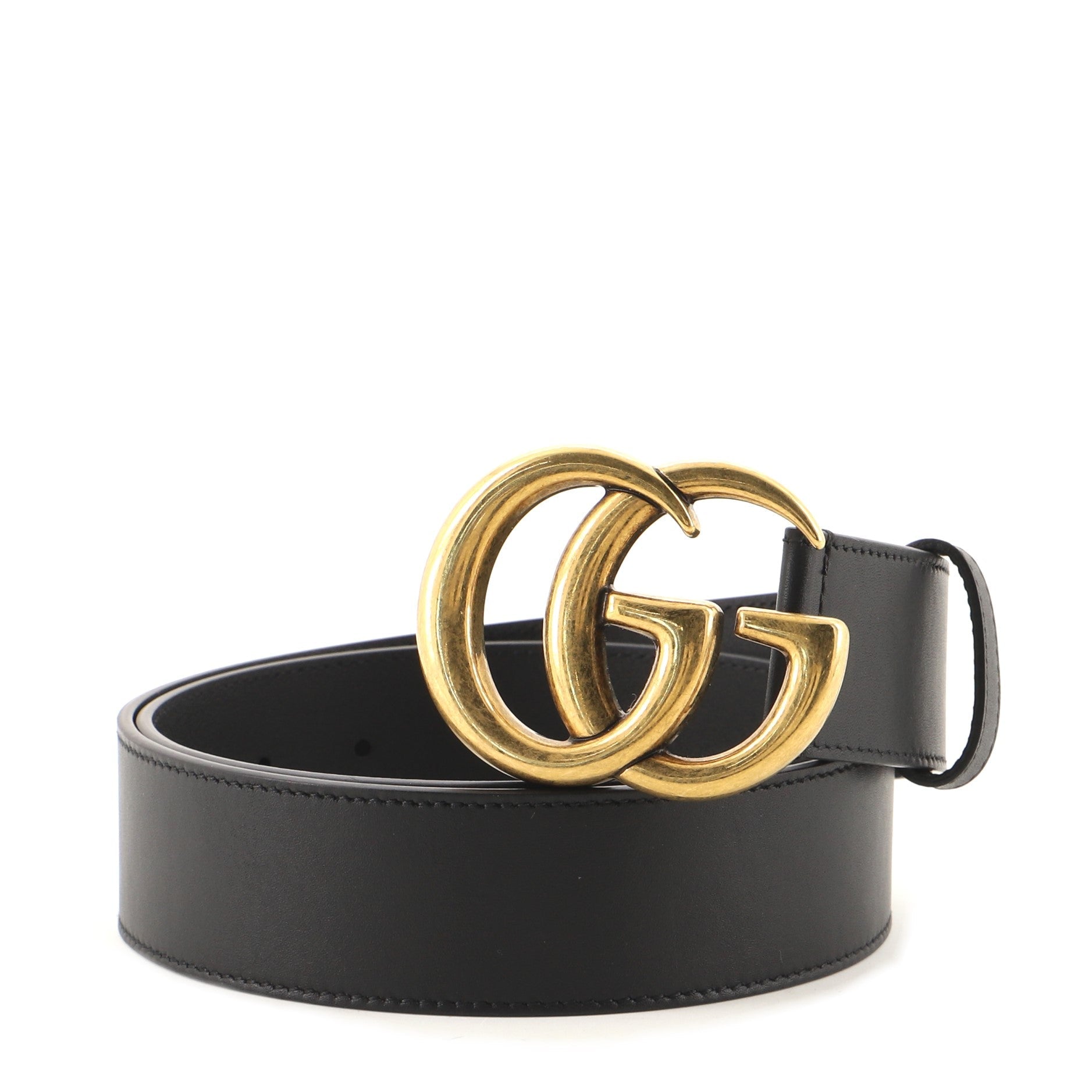 GG Marmont Belt Leather Wide 80