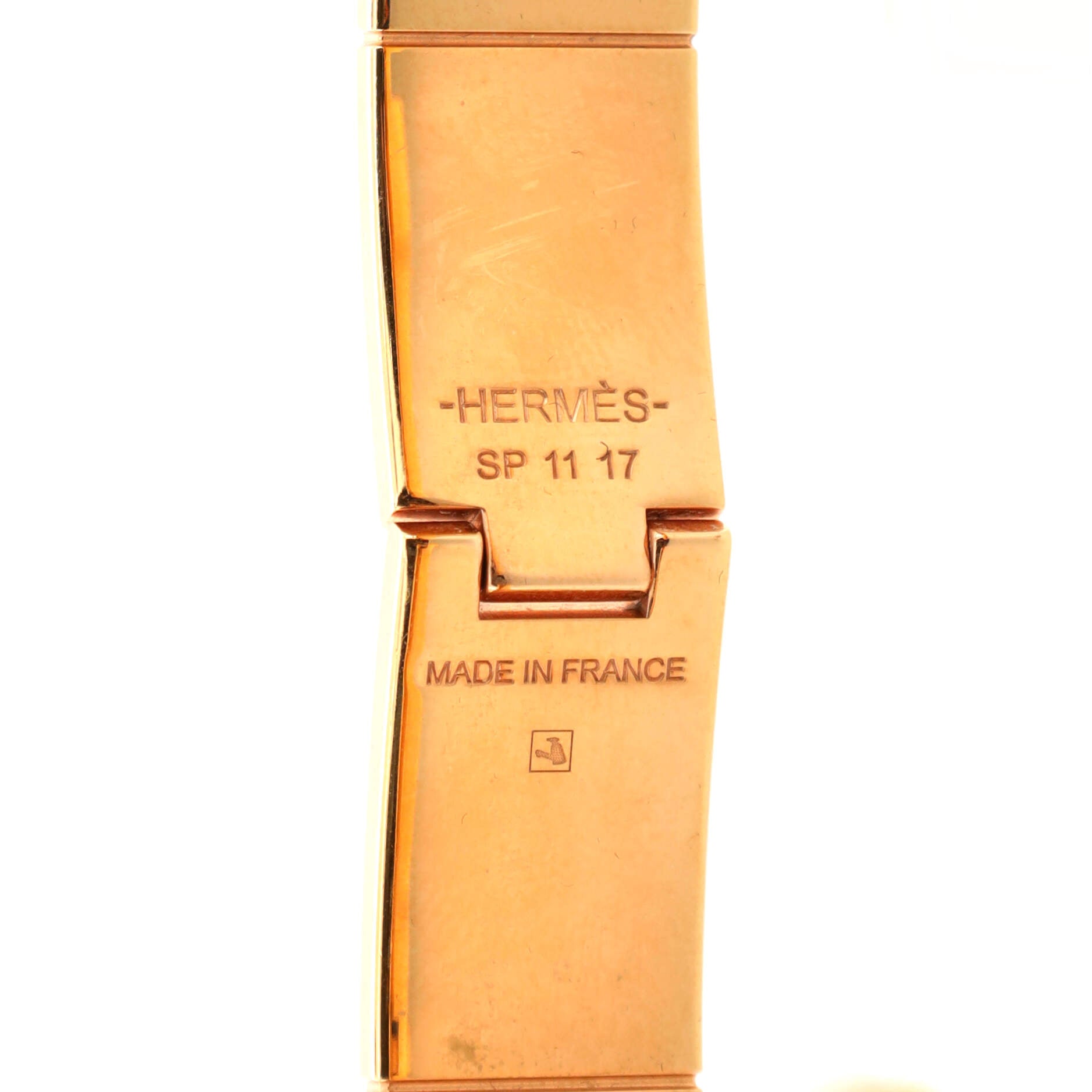 Hinged Bracelet Printed Enamel Thin